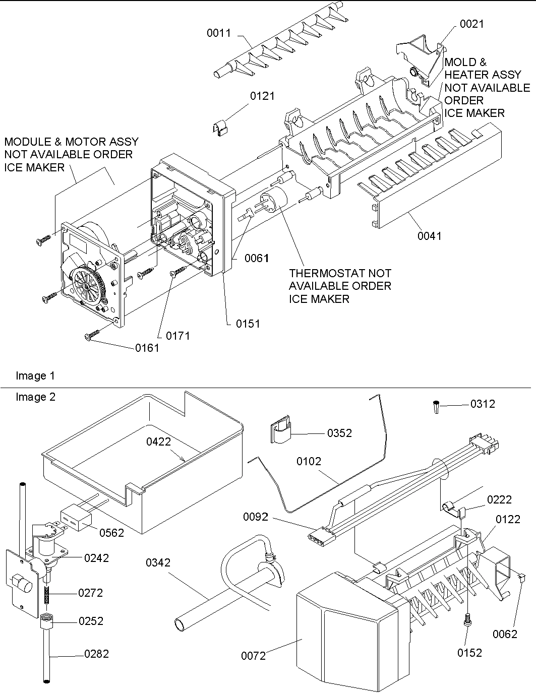 06 - Ice Maker Assy Parts