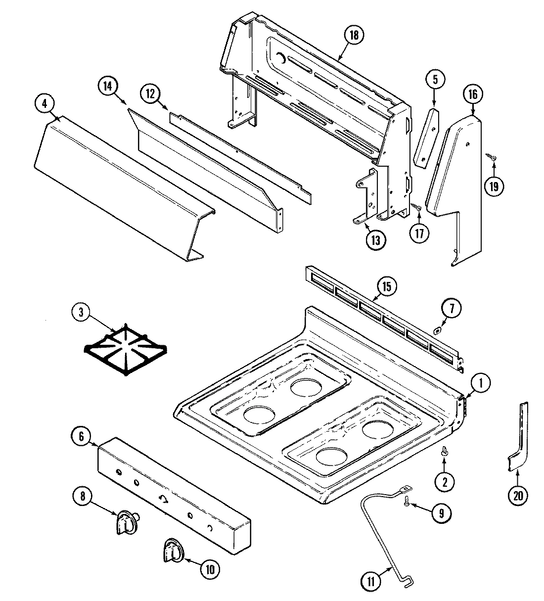 05 - TOP ASSEMBLY/CONTROL PANEL (CRP5300AXx)