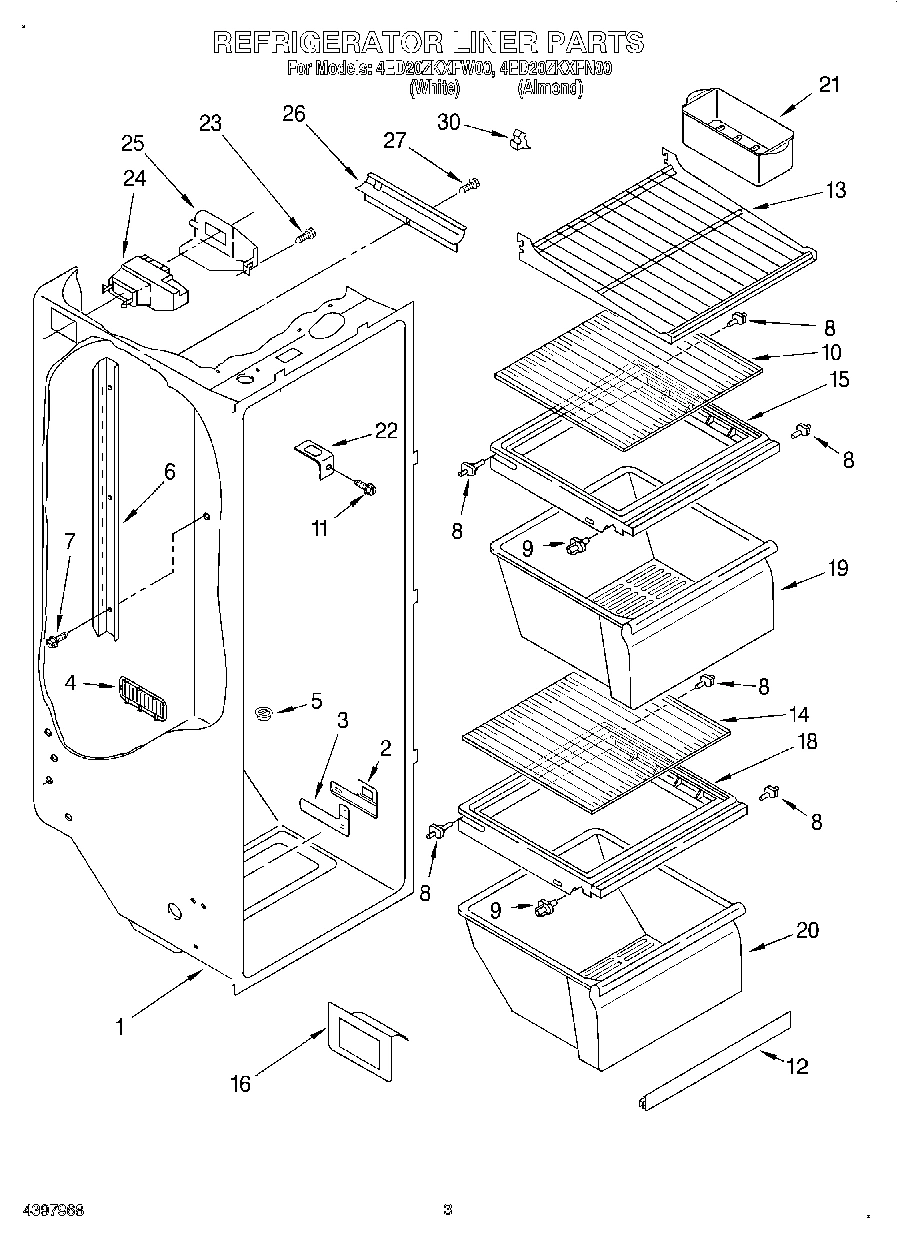 02 - REFRIGERATOR LINER