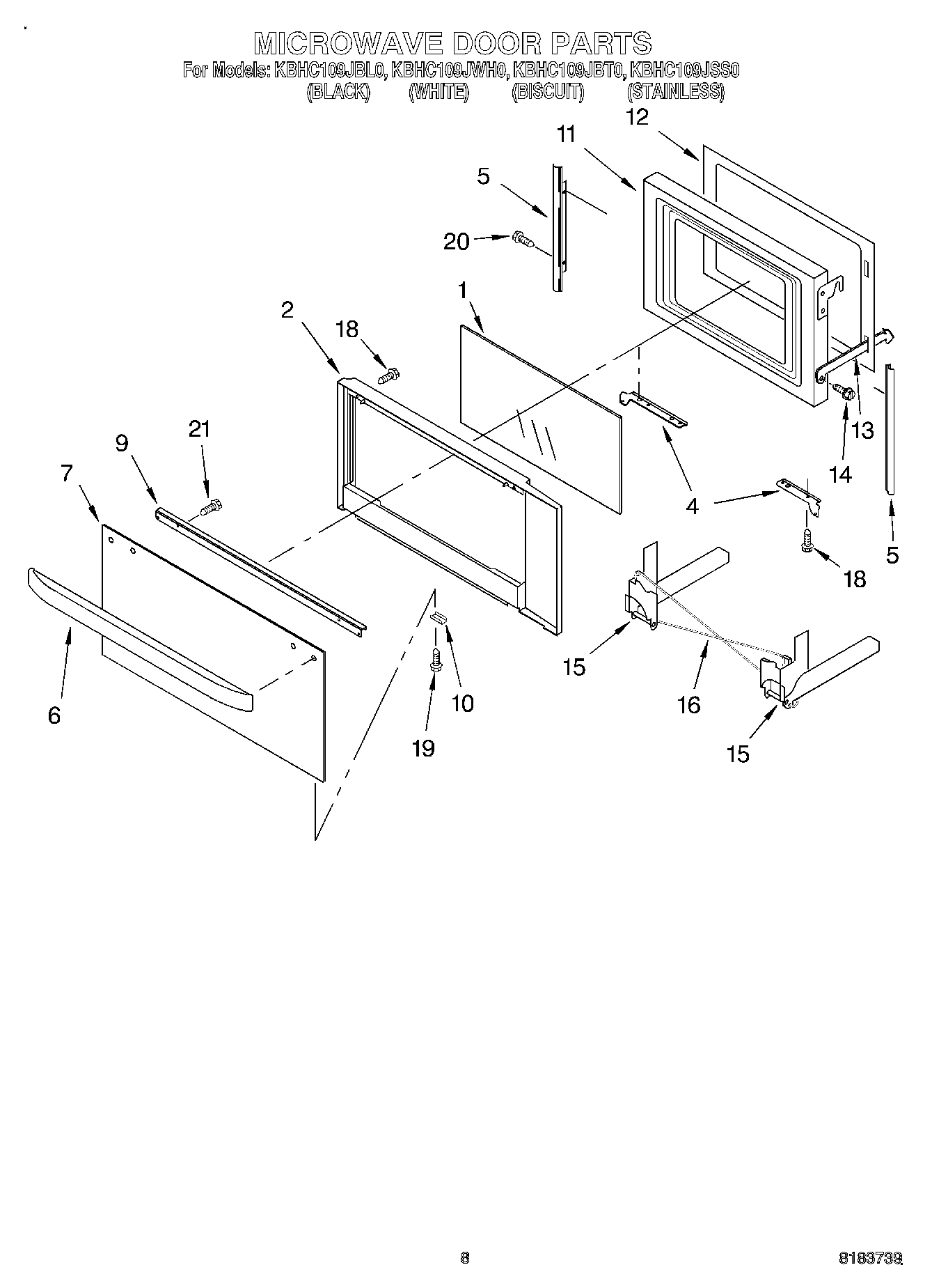 06 - MICROWAVE DOOR, OPTIONAL