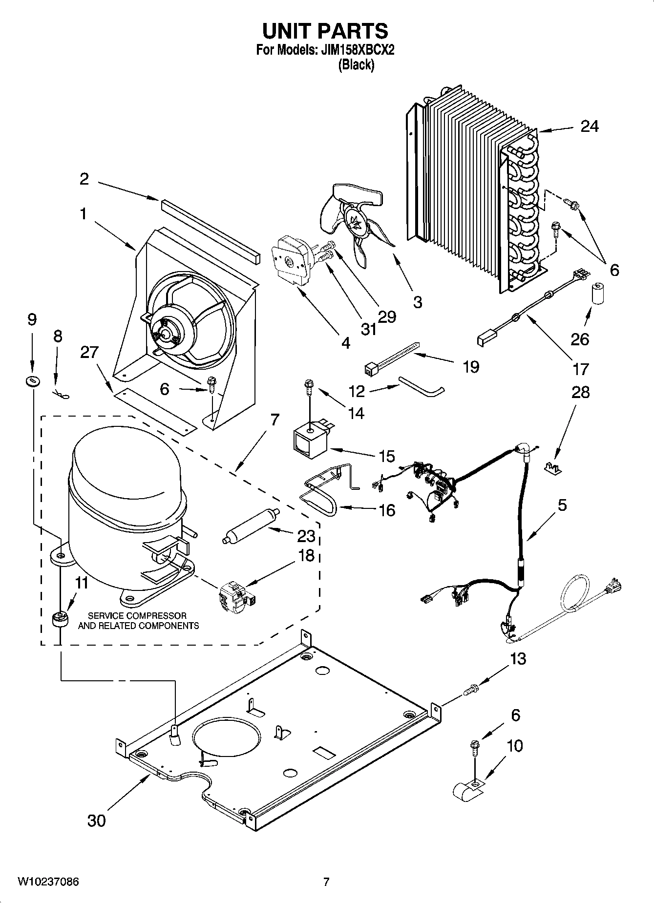 05 - UNIT PARTS, OPTIONAL PARTS (NOT INCLUDED)