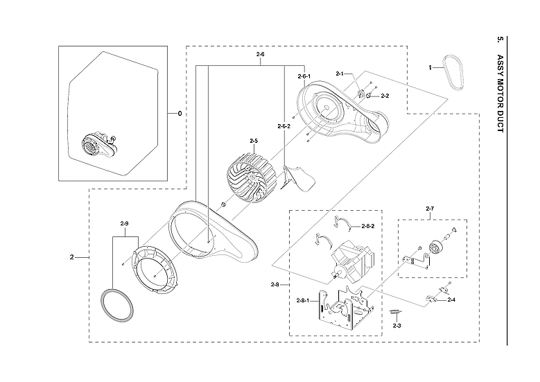 MOTOR DUCT ASSY