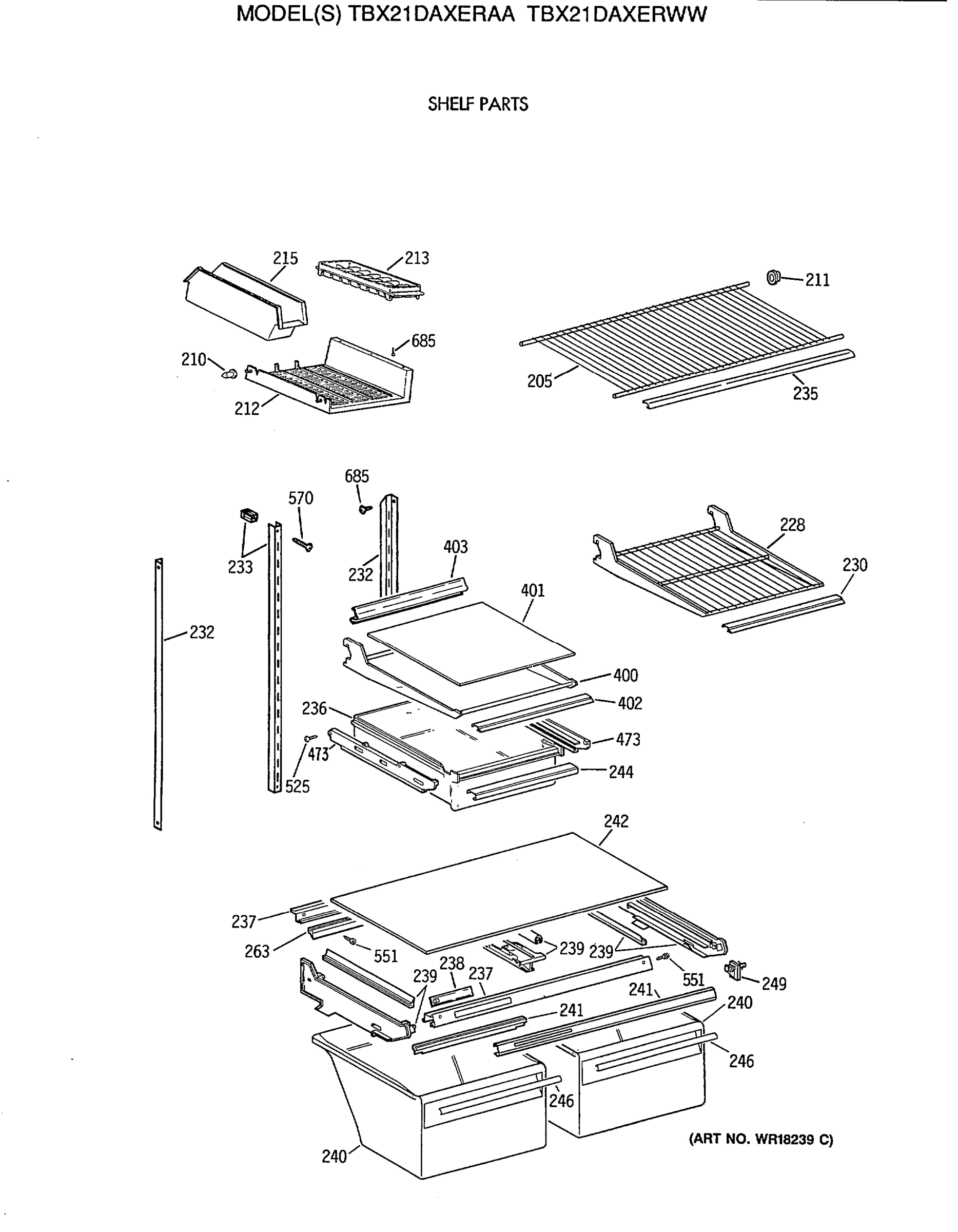 SHELF PARTS