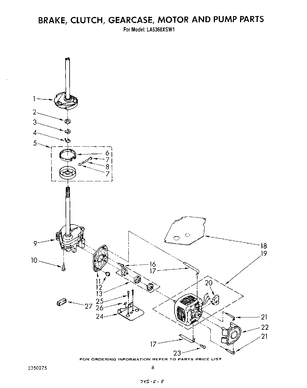 06 - BRAKE, CLUTCH, GEARCASE, MOTOR AND PUMP