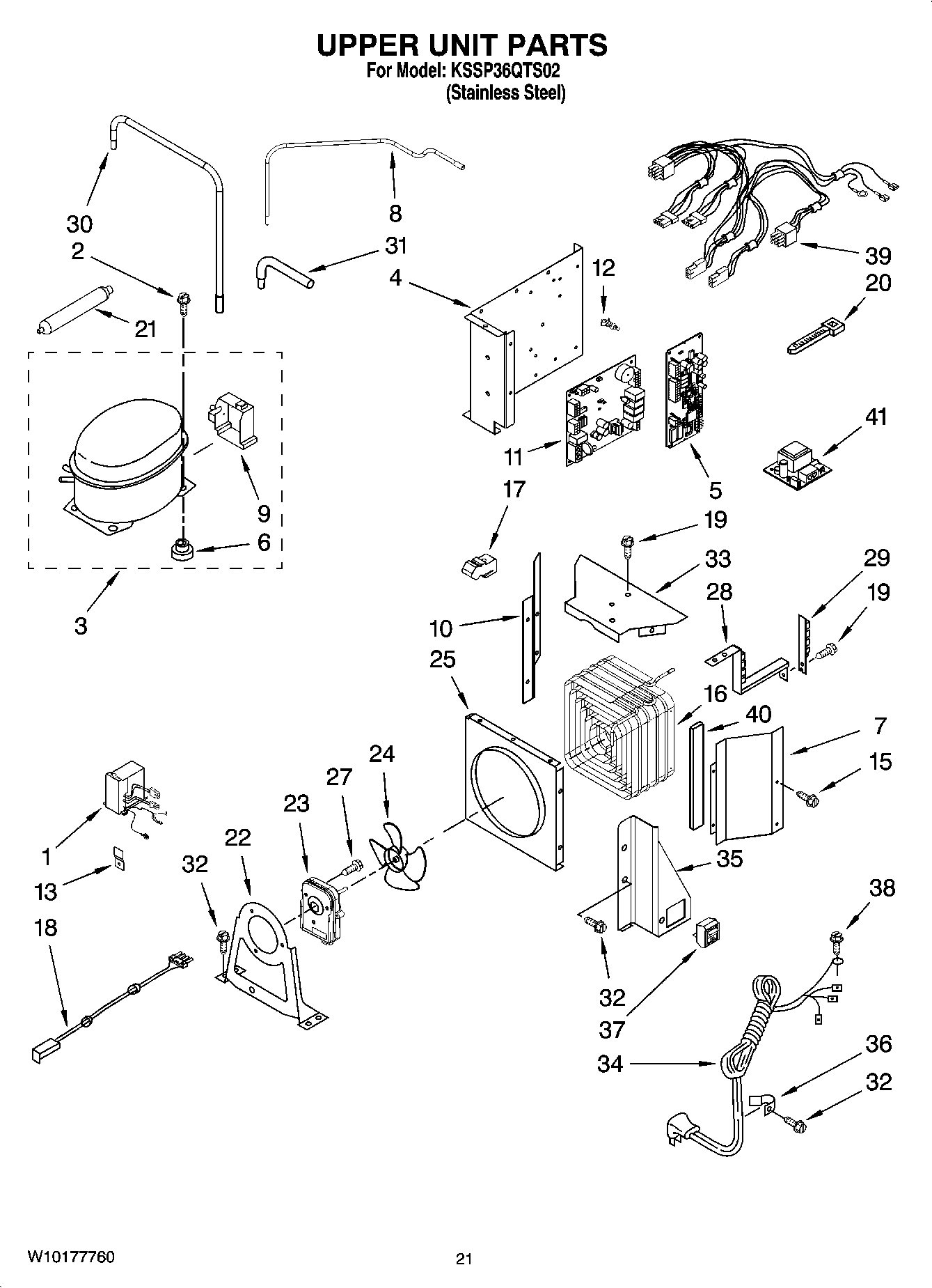 13 - UPPER UNIT PARTS