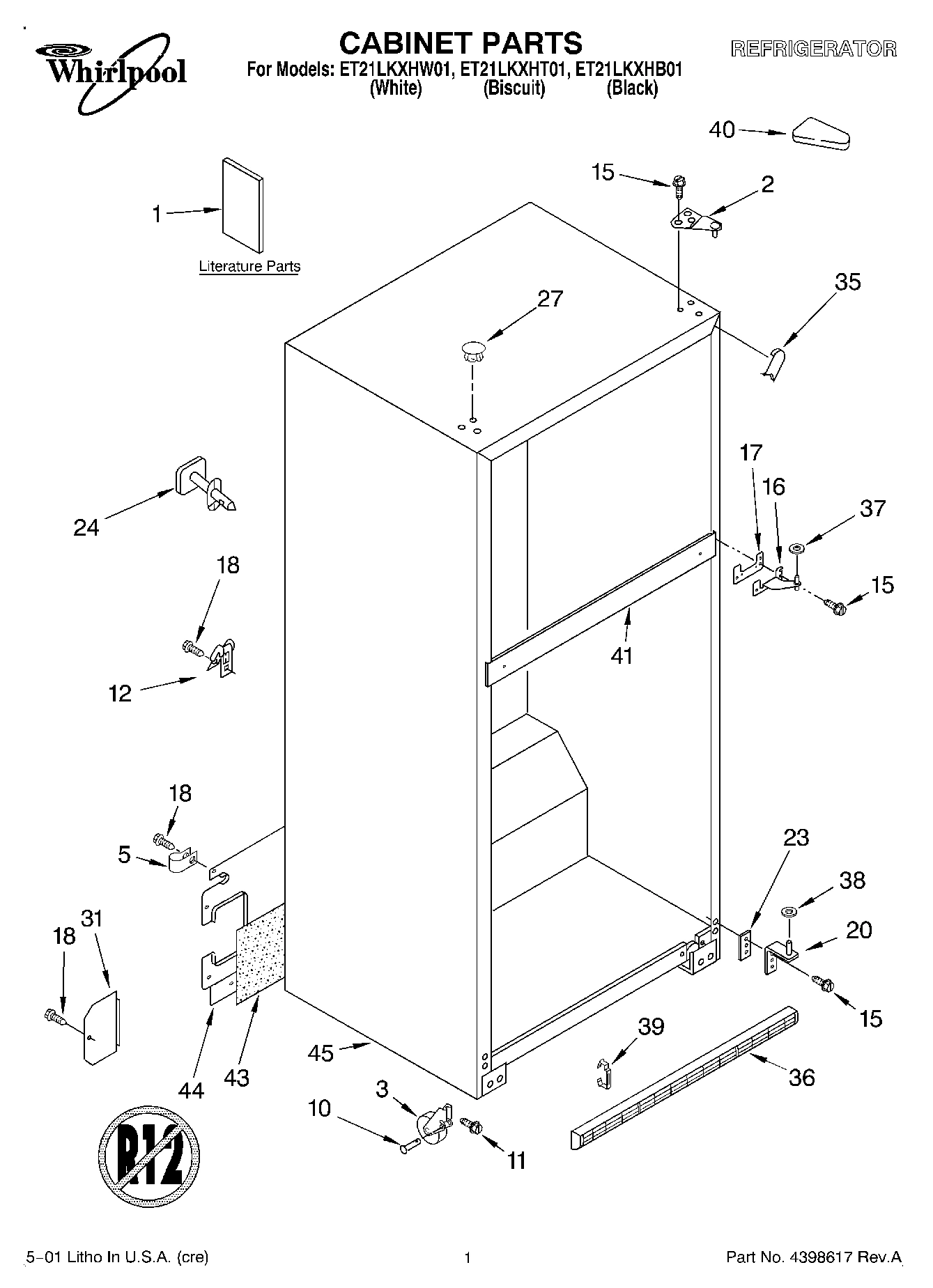 01 - CABINET, LITERATURE