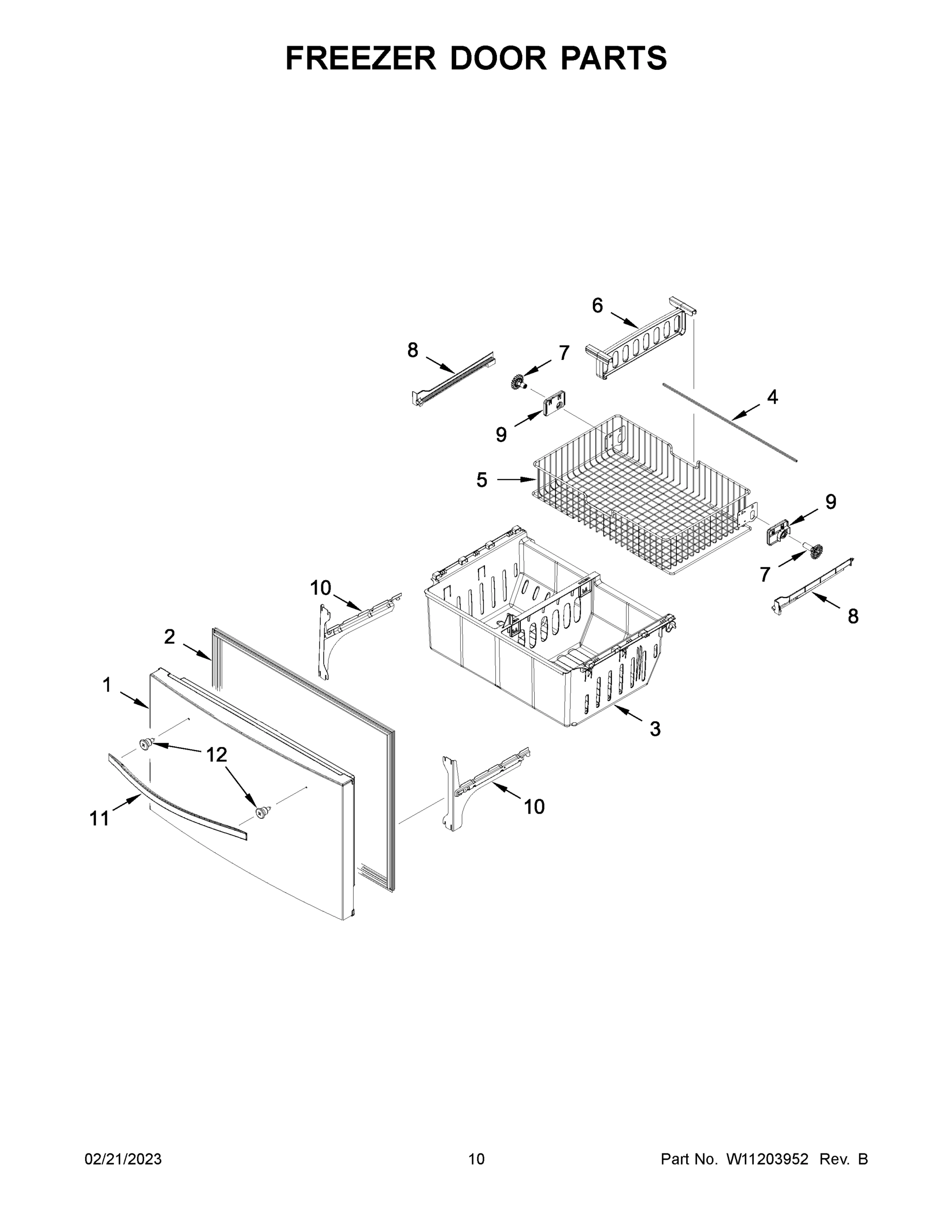 06 - FREEZER DOOR PARTS
