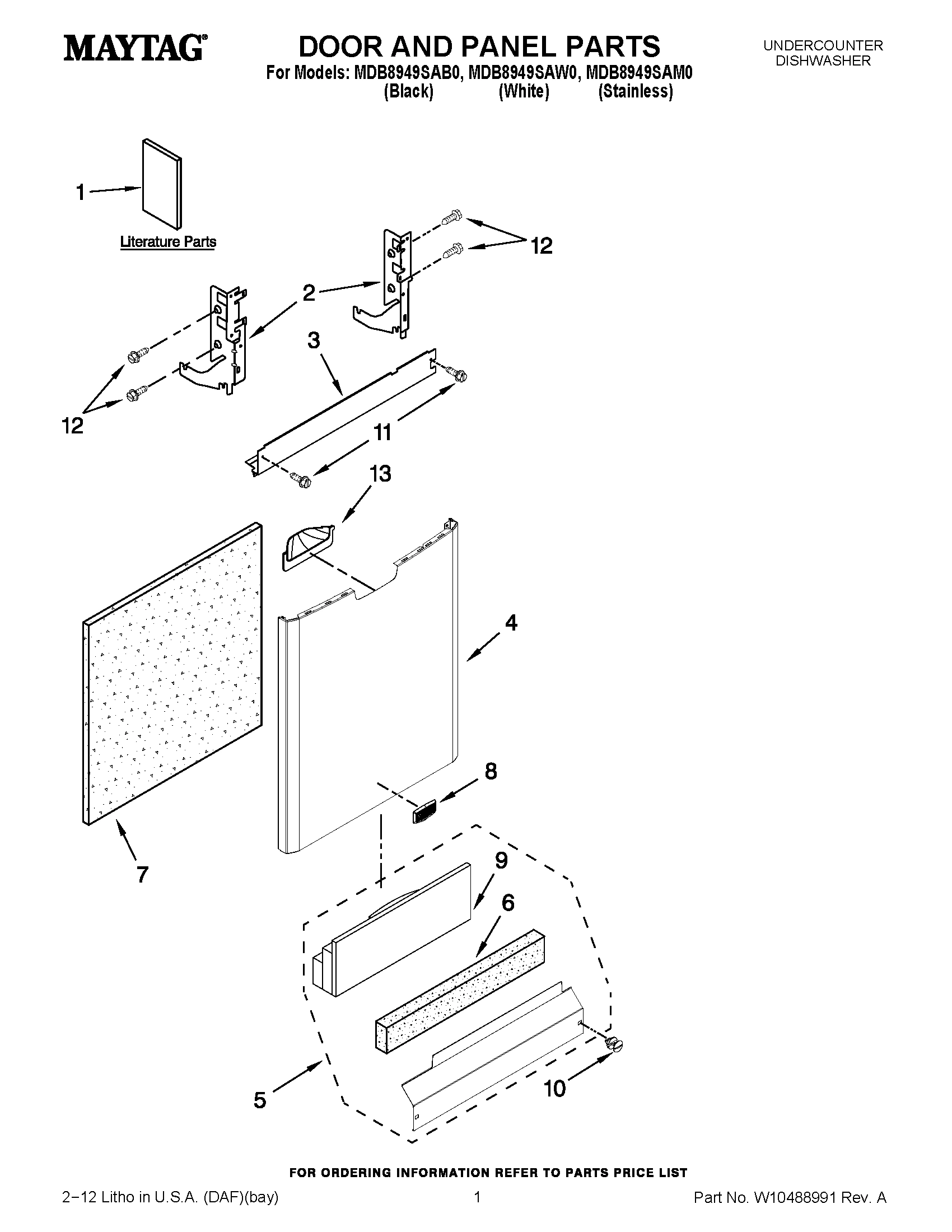 01 - DOOR AND PANEL PARTS