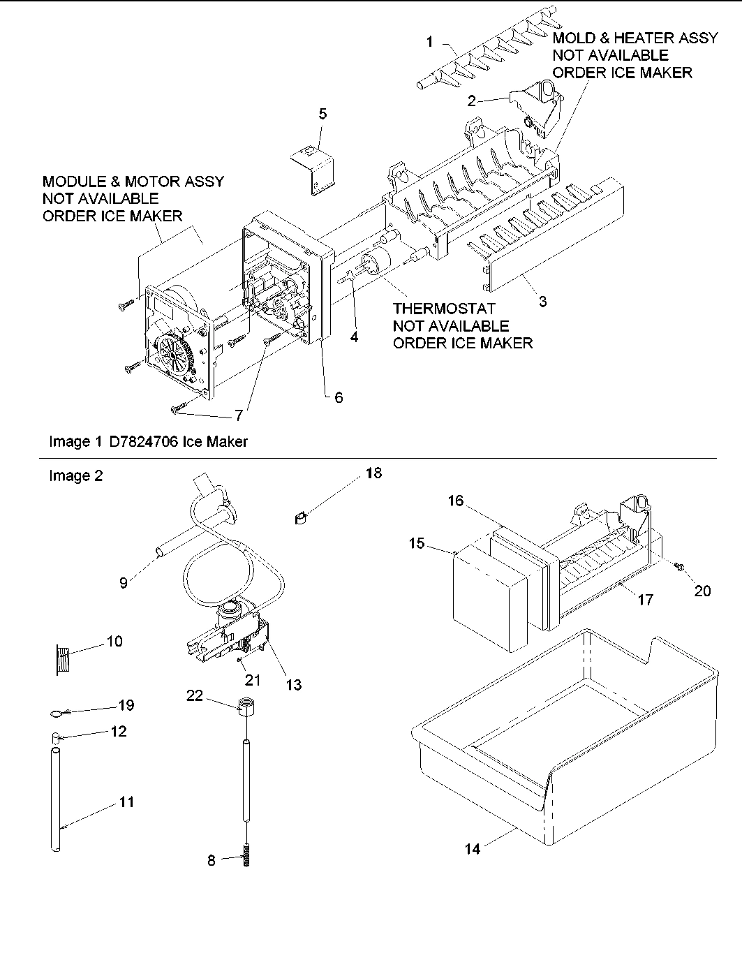 10 - Ice Maker and Add on Ice Maker Kit