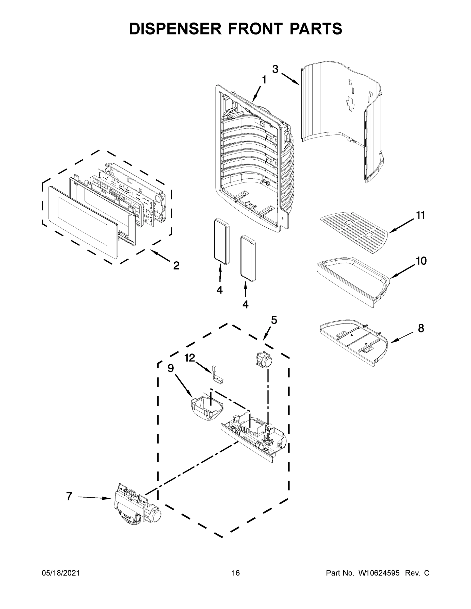 09 - DISPENSER FRONT PARTS
