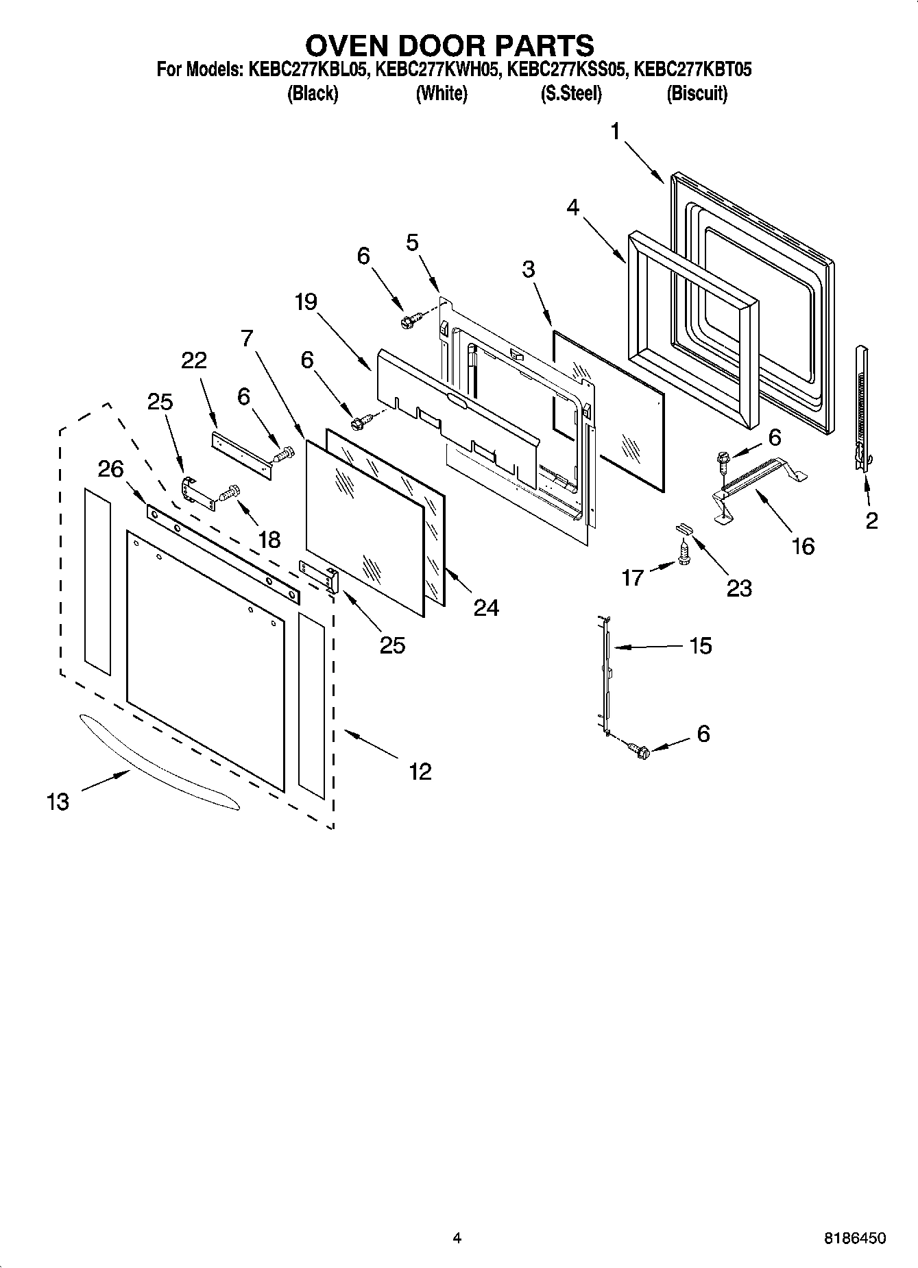 03 - OVEN DOOR PARTS