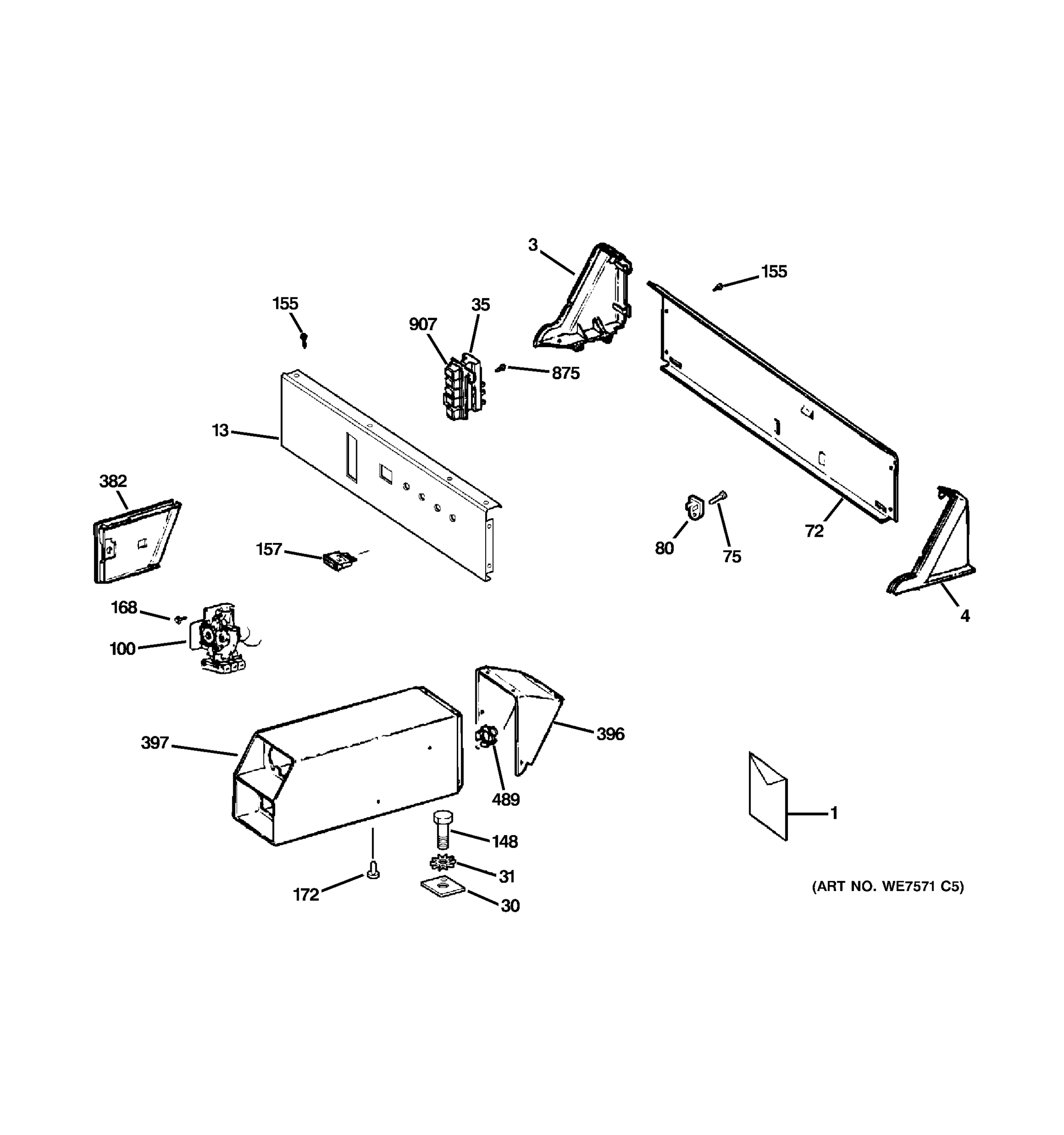 CONTROL PANEL & COIN BOX ASSEMBLY