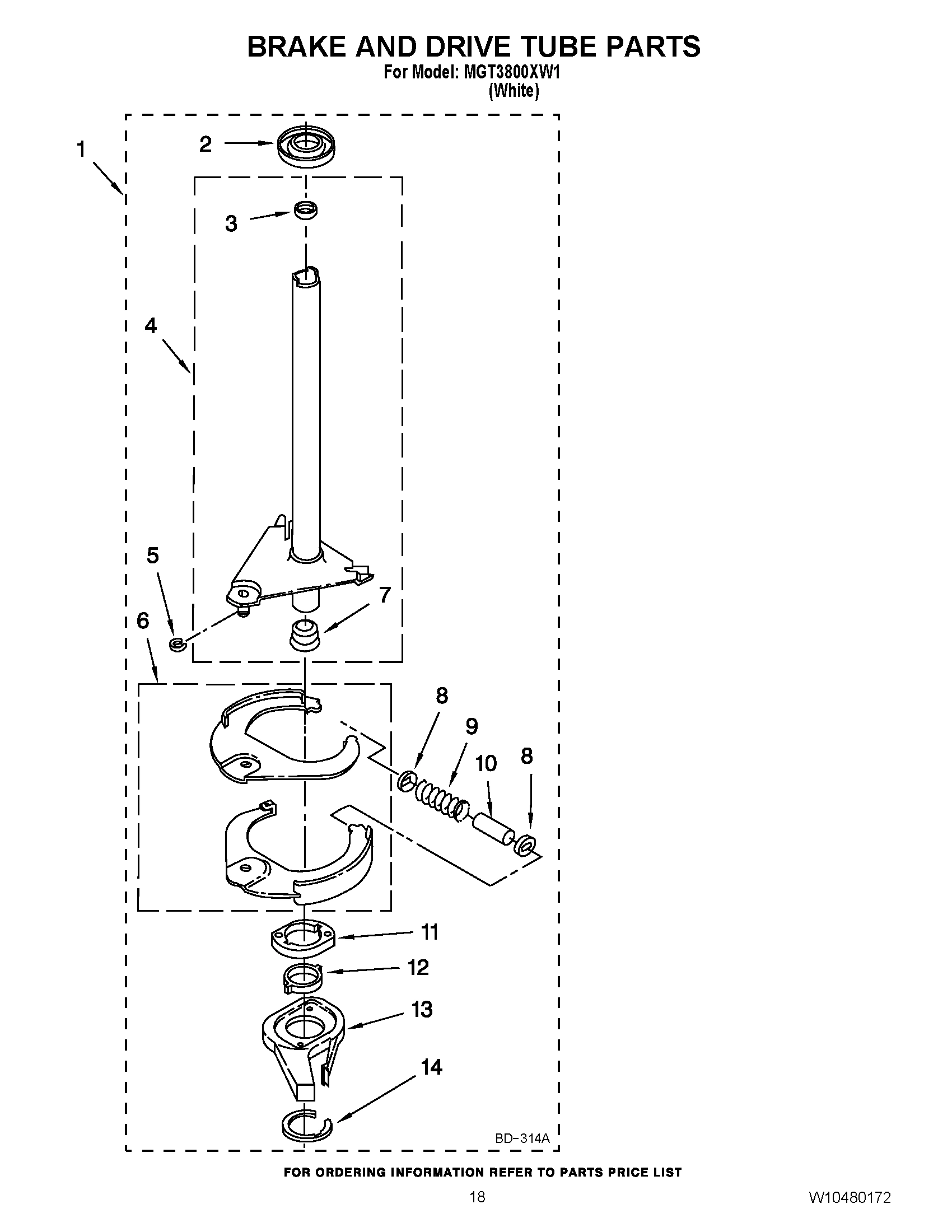 12 - BRAKE AND DRIVE TUBE PARTS