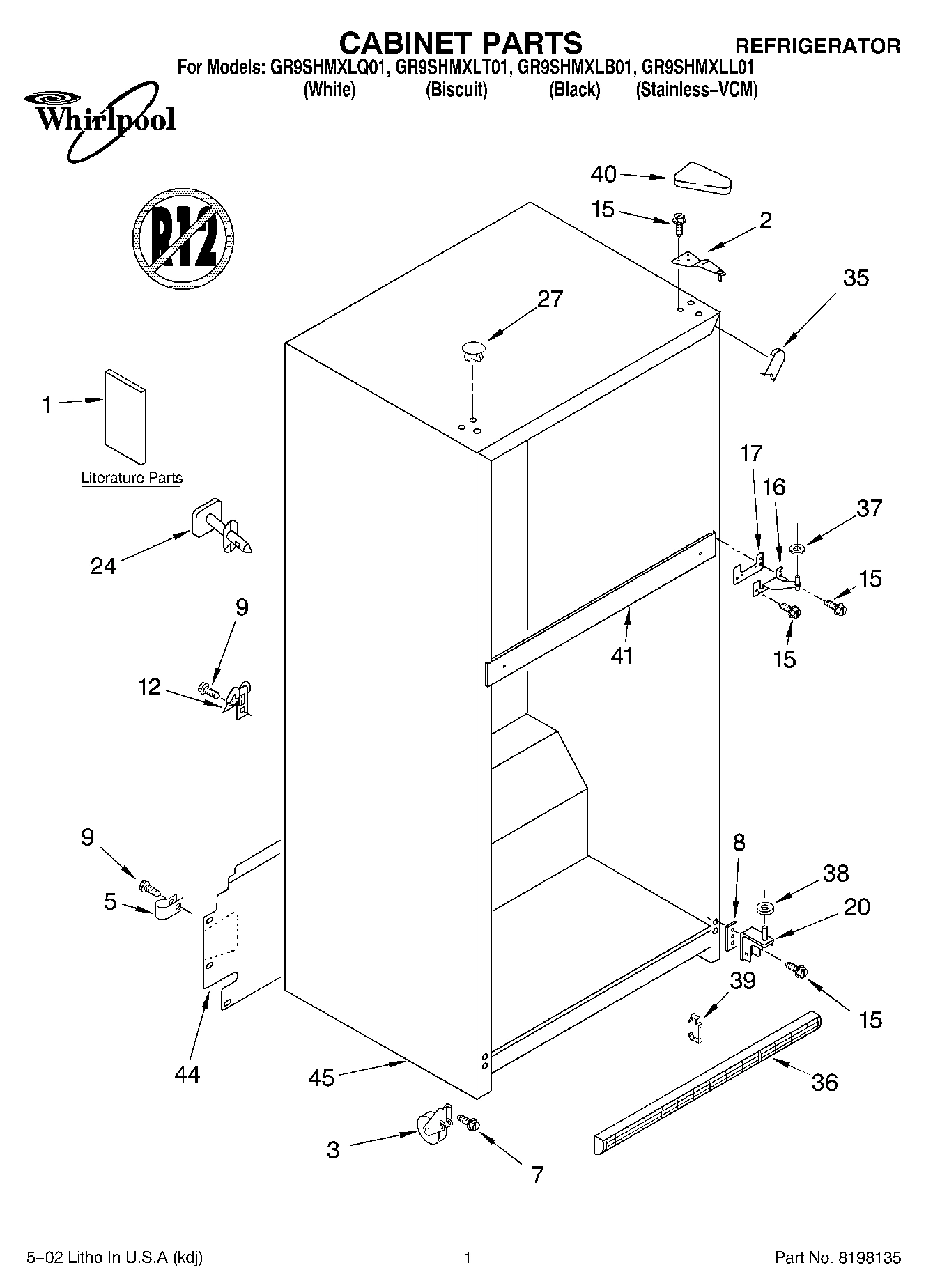 01 - CABINET, LITERATURE