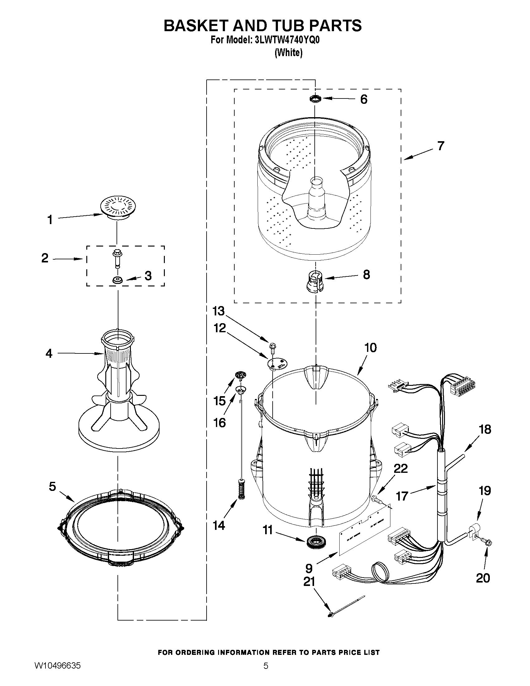 03 - BASKET AND TUB PARTS
