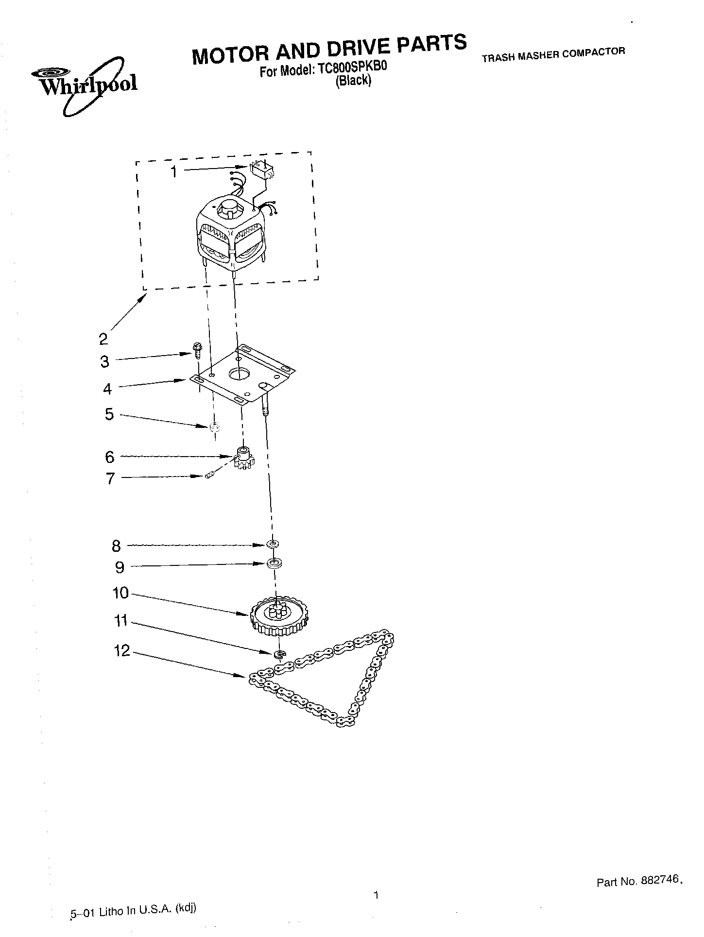 01 - MOTOR AND DRIVE, LIT/OPTIONAL