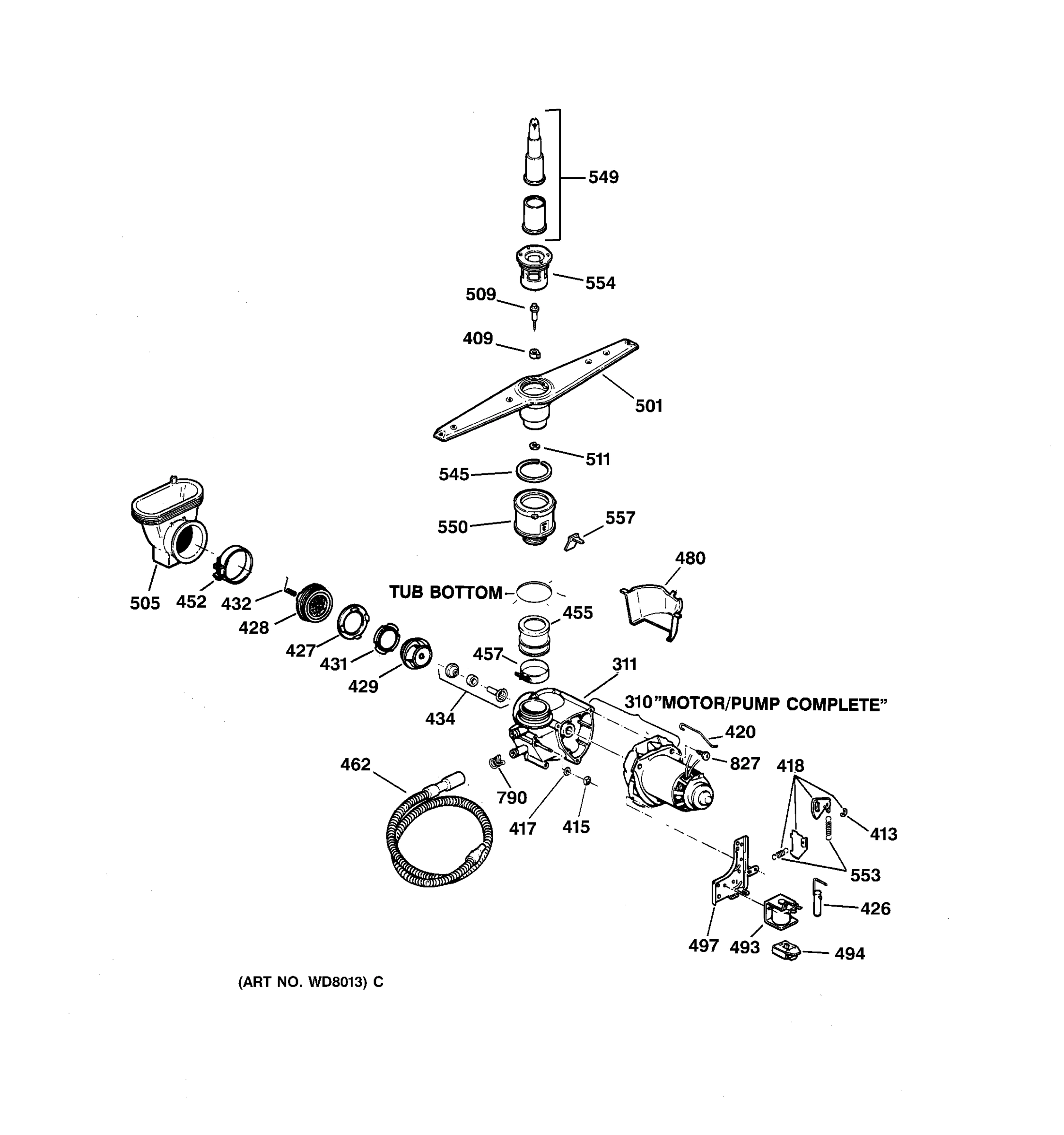 MOTOR-PUMP MECHANISM