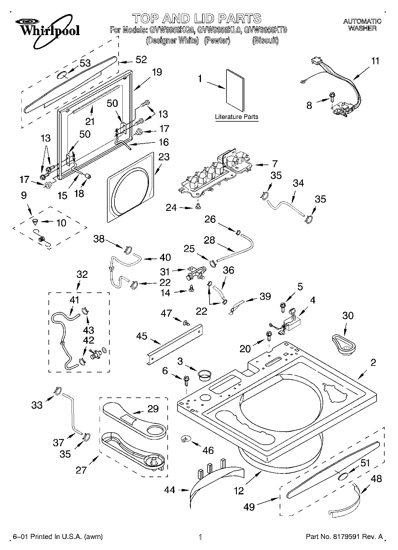 01 - TOP AND LID, LITERATURE
