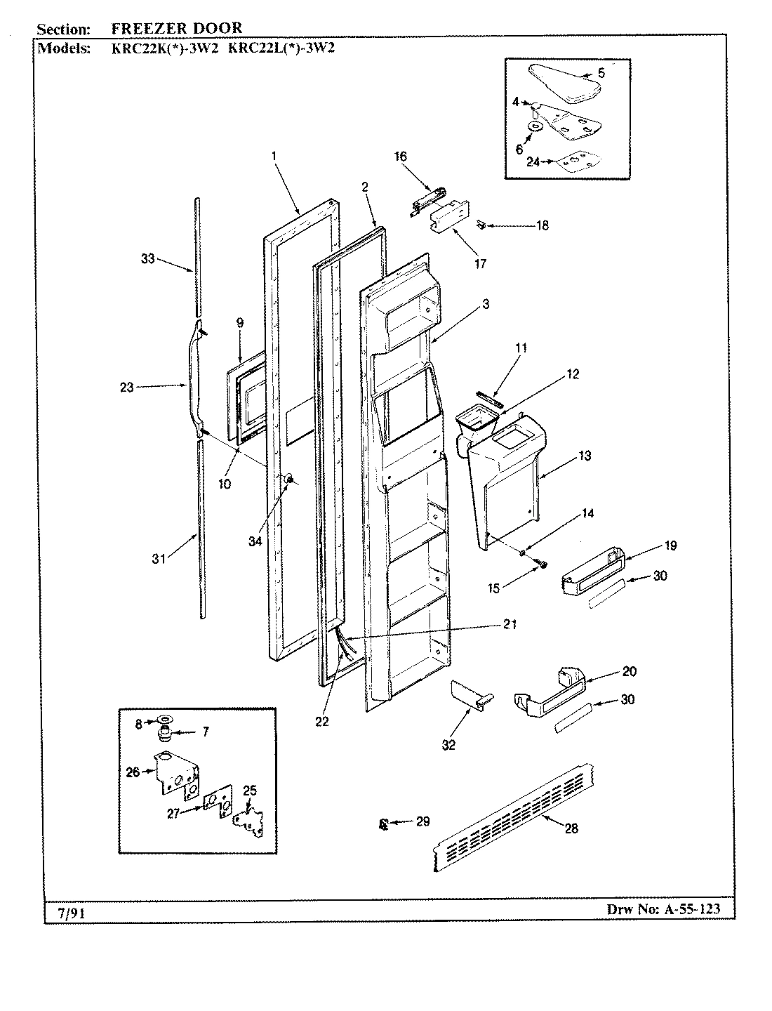 02 - FREEZER DOOR