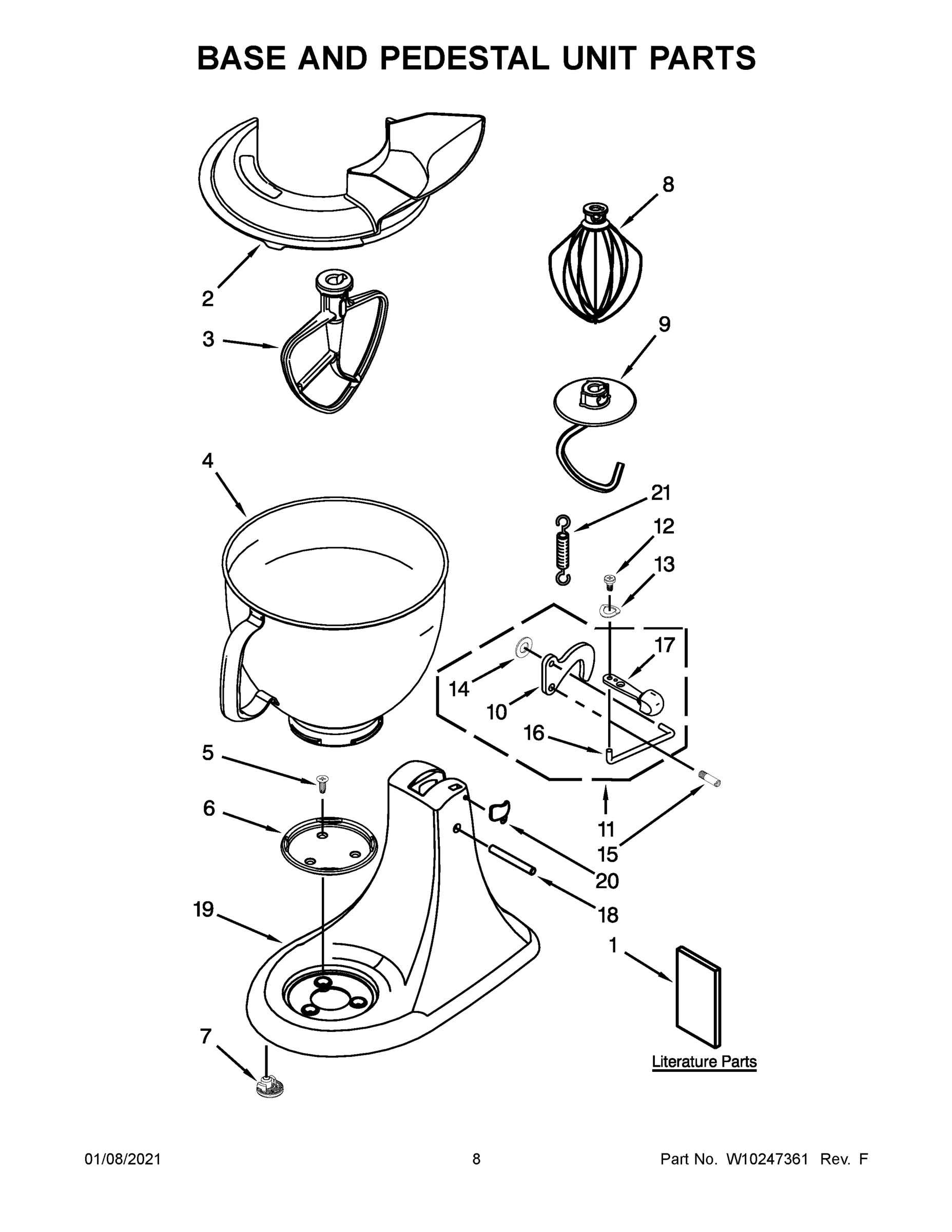 05 - BASE AND PEDESTAL UNIT PARTS