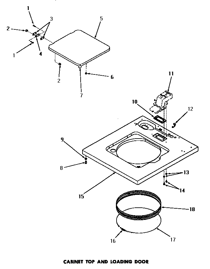 10 - CABINET TOP & LOADING DOOR