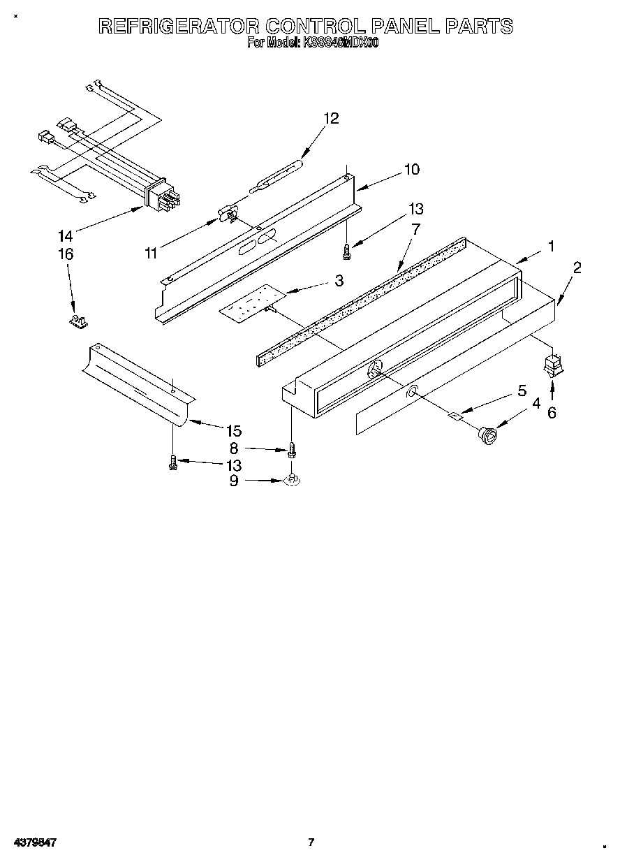 05 - REFRIGERATOR CONTROL PANEL
