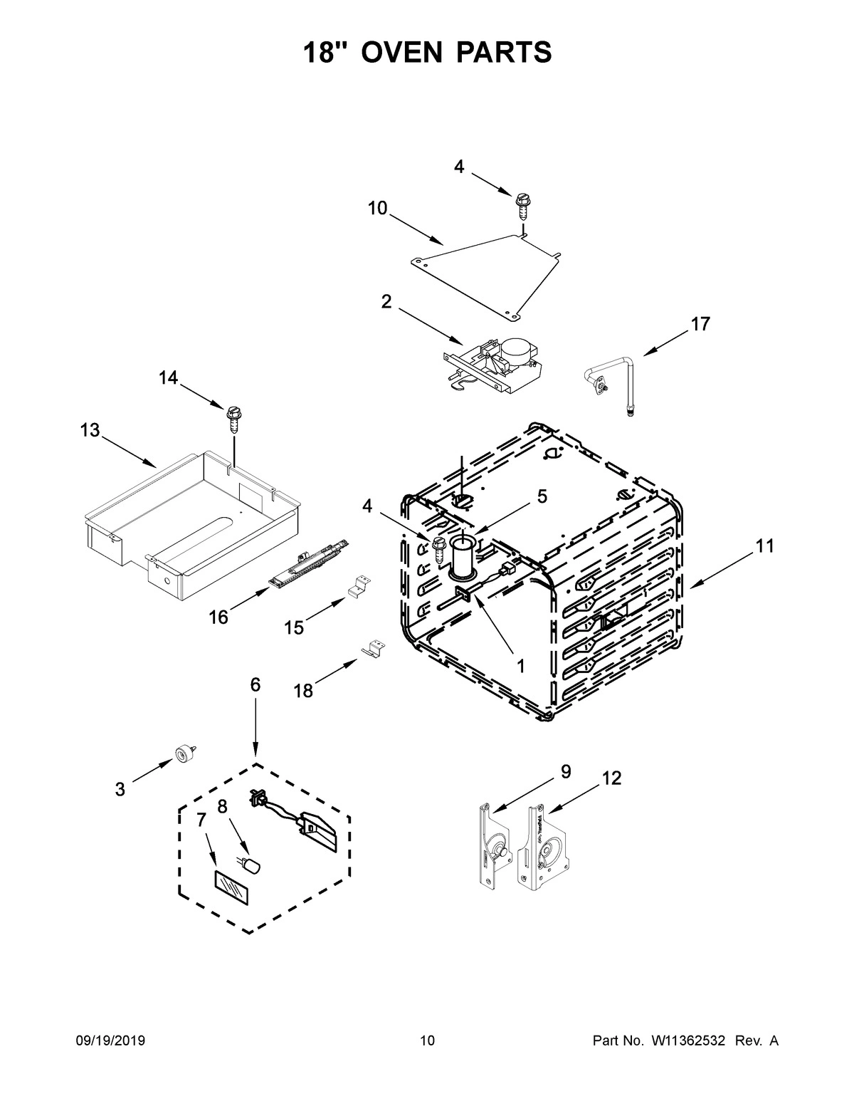 06 - 18" OVEN PARTS