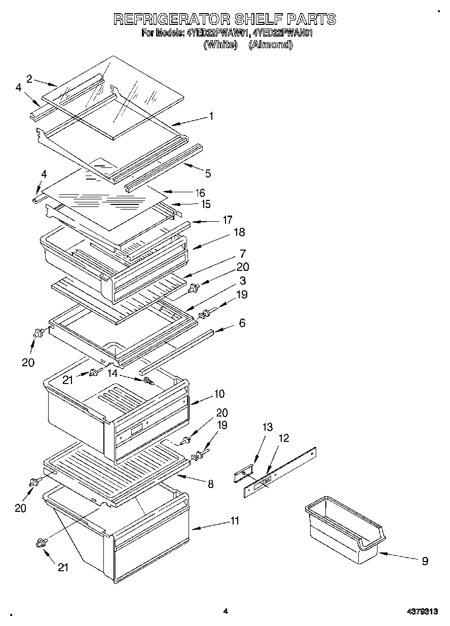 03 - REFRIGERATOR SHELF