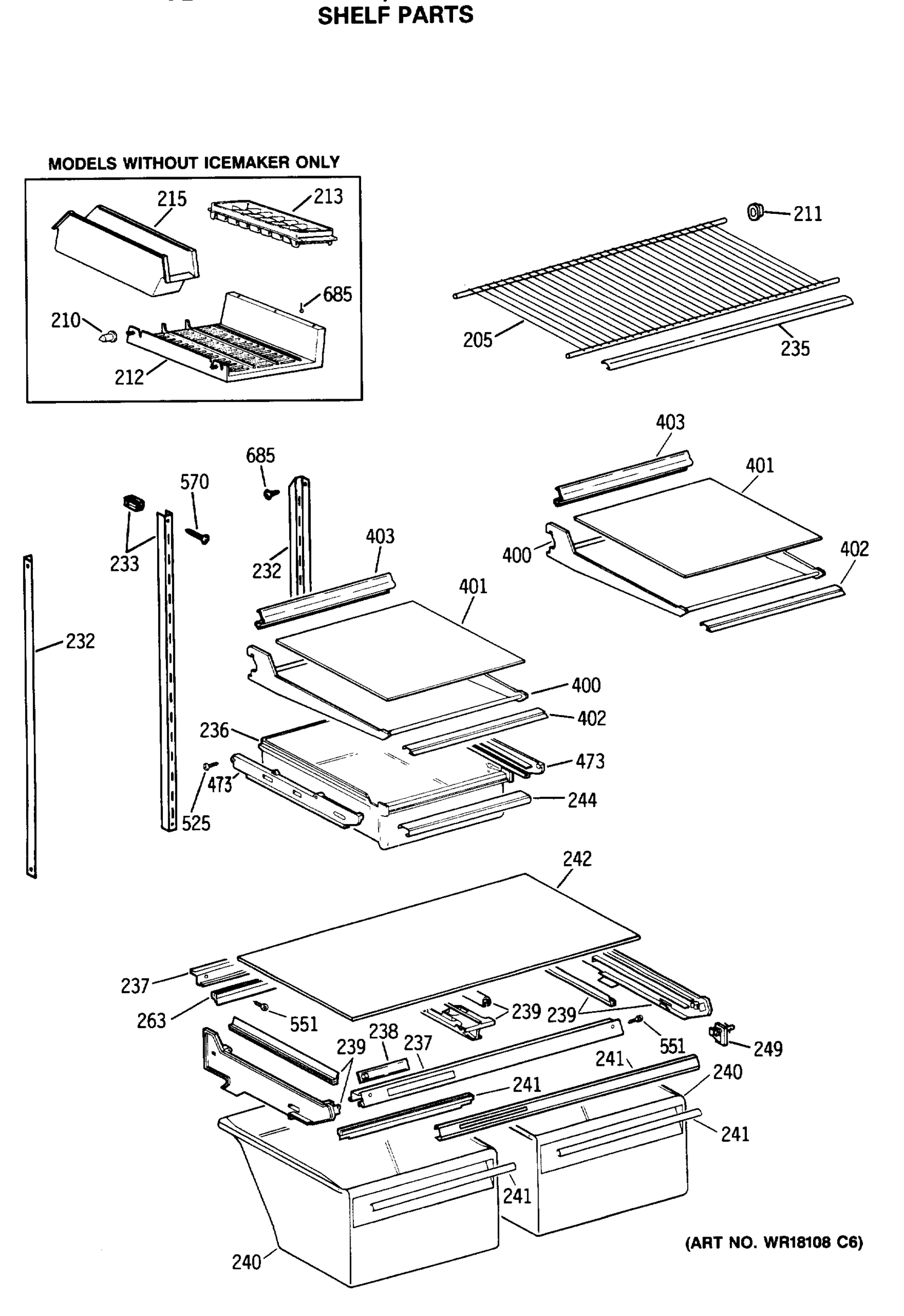 SHELF PARTS