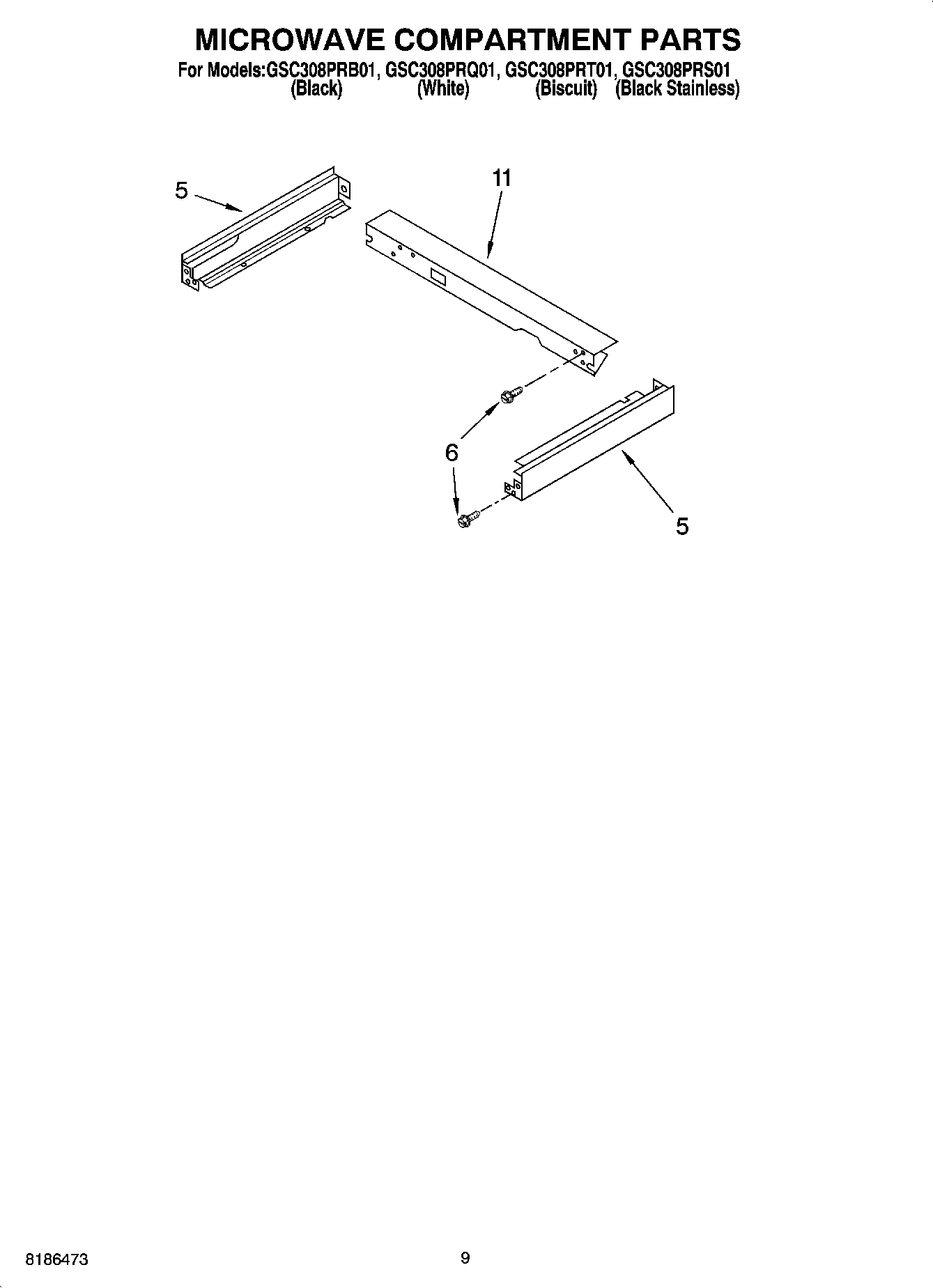 07 - MICROWAVE COMPARTMENT PARTS