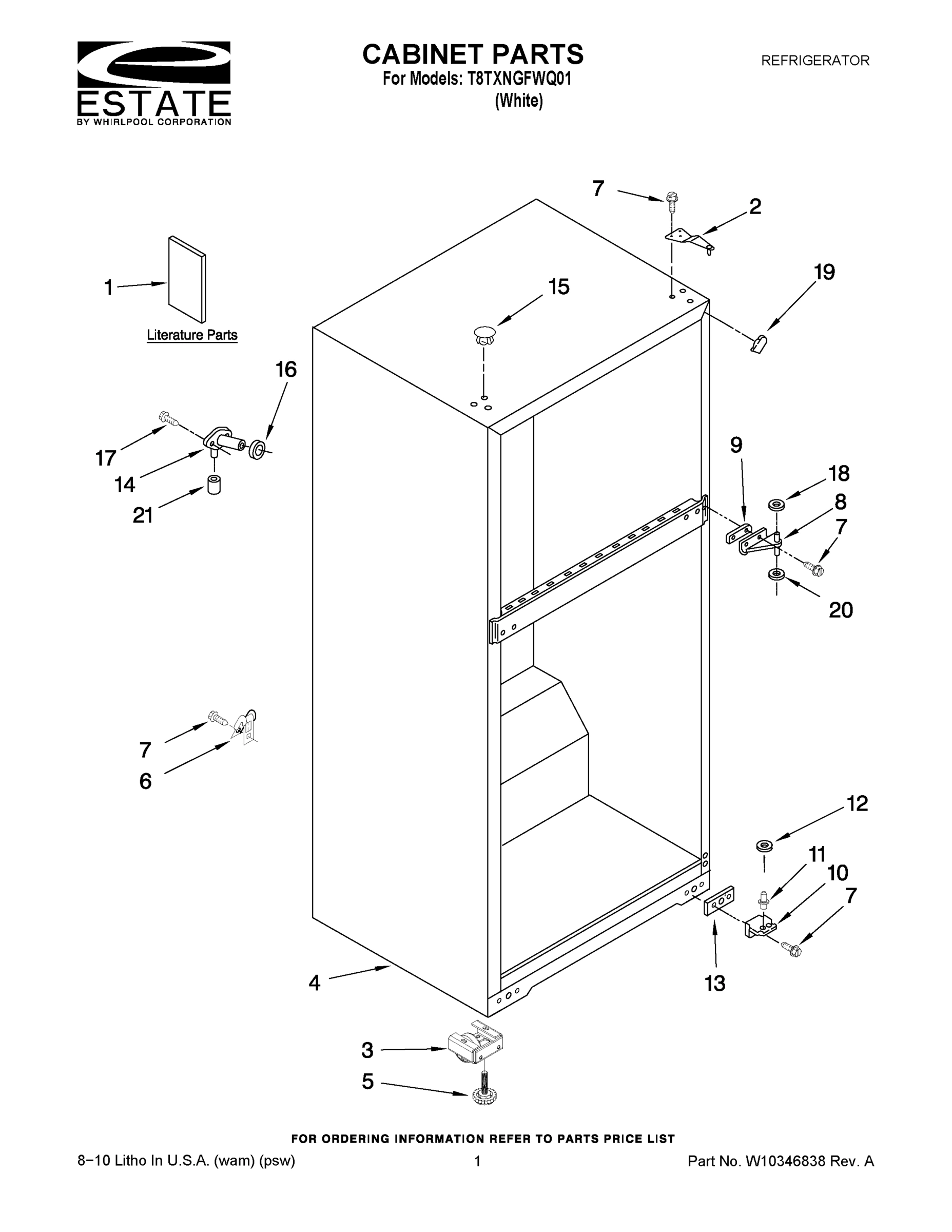 01 - CABINET PARTS