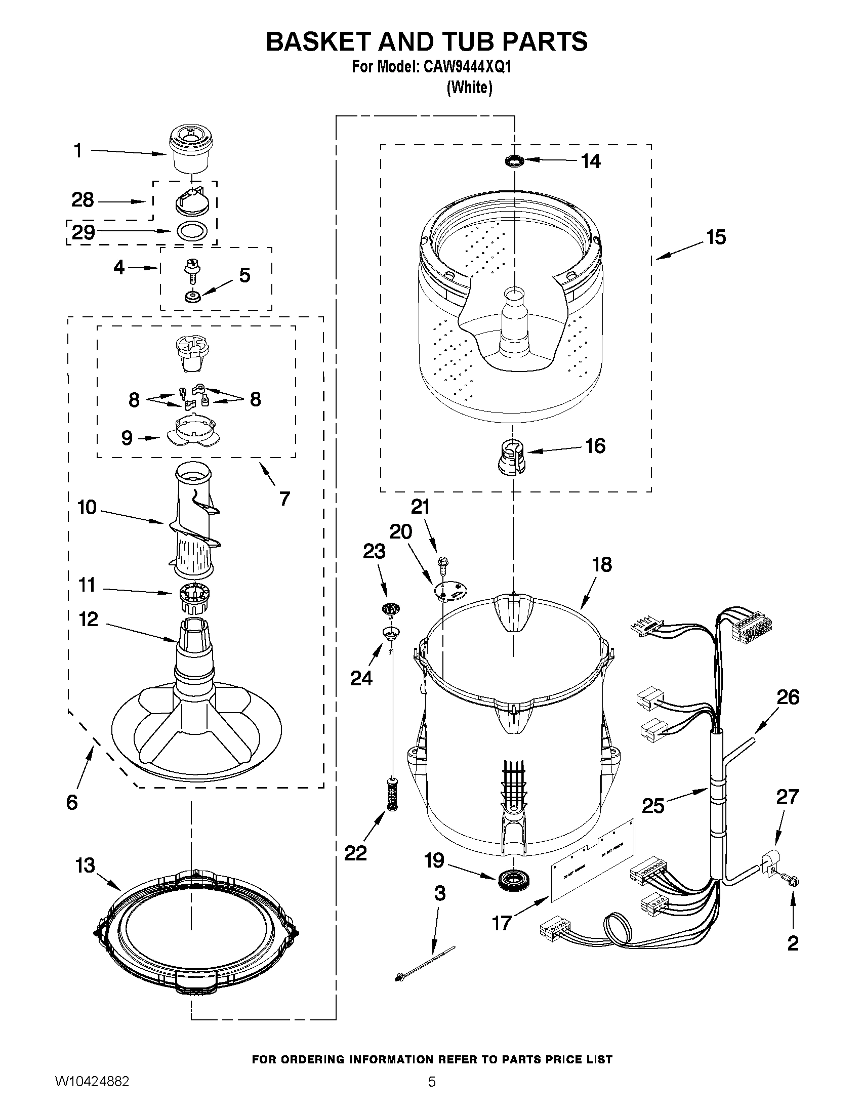 03 - BASKET AND TUB PARTS