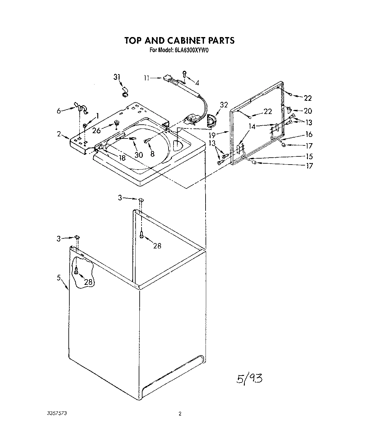 01 - TOP AND CABINET, LIT/OPTIONAL