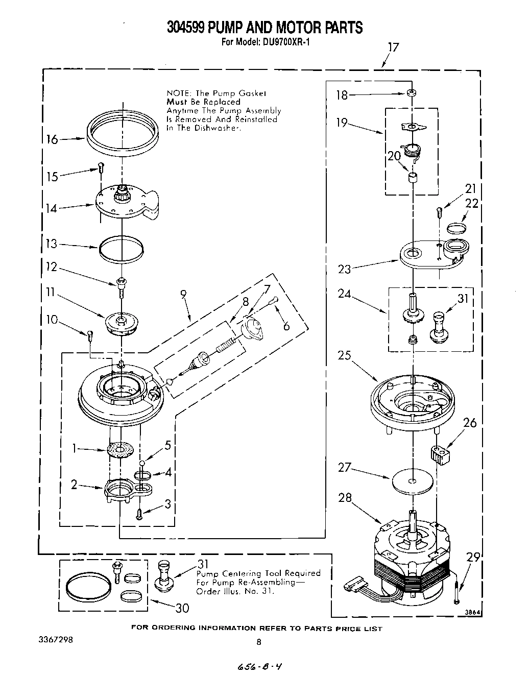 06 - 304599 PUMP AND MOTOR