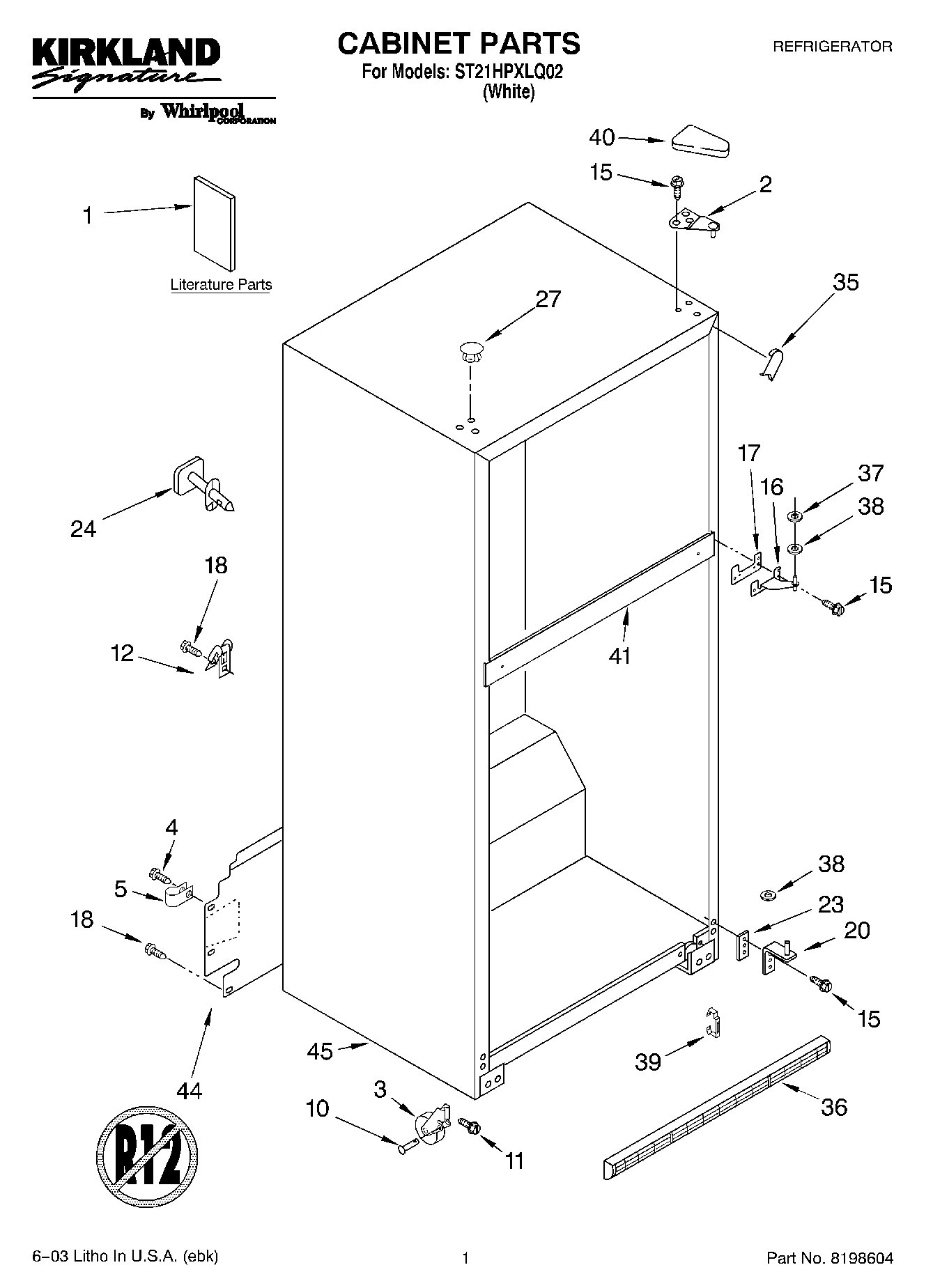 01 - CABINET PARTS