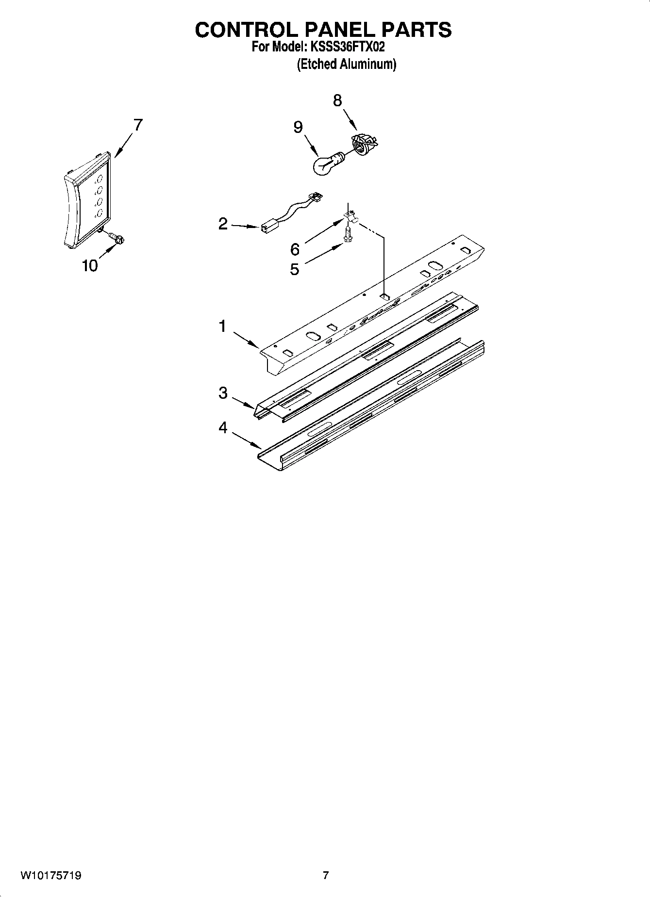 05 - CONTROL PANEL PARTS