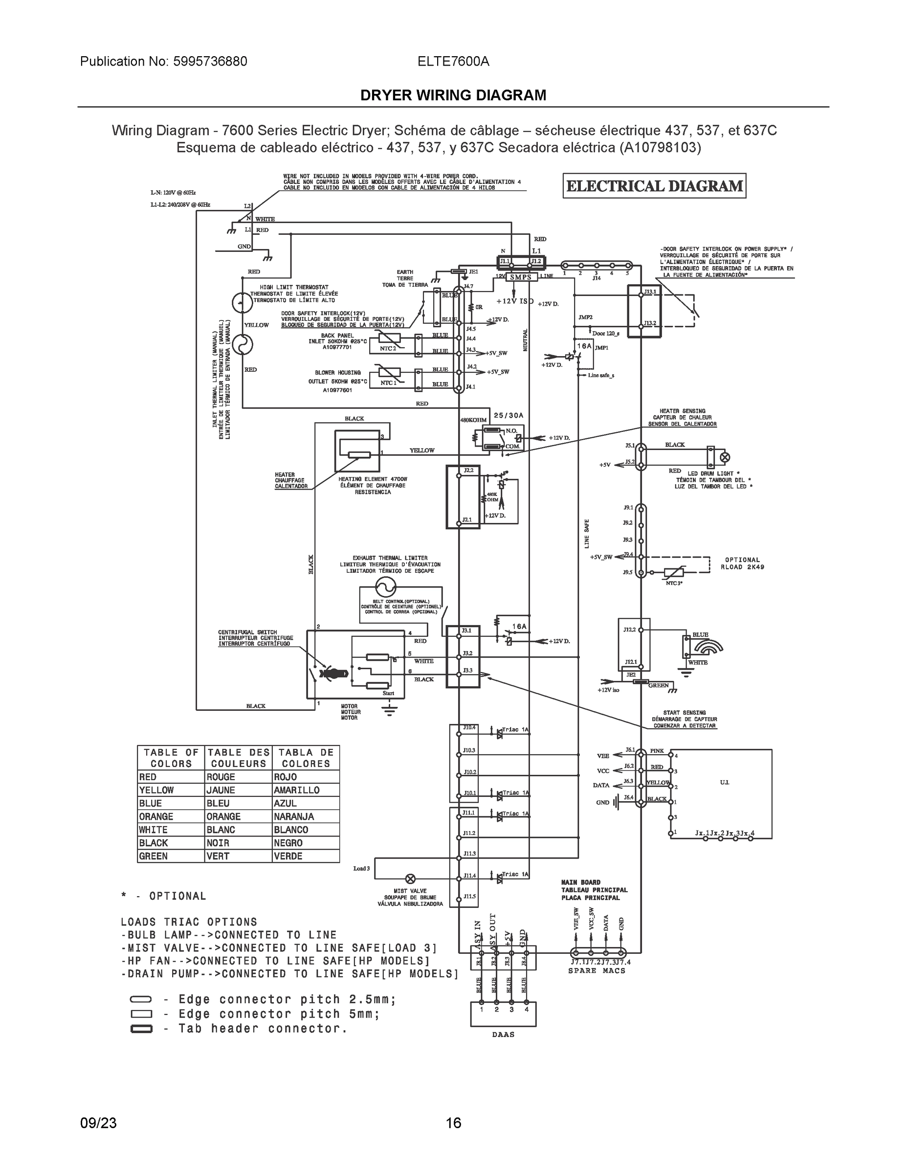 07 - DRYER WIRING DIAGRAM