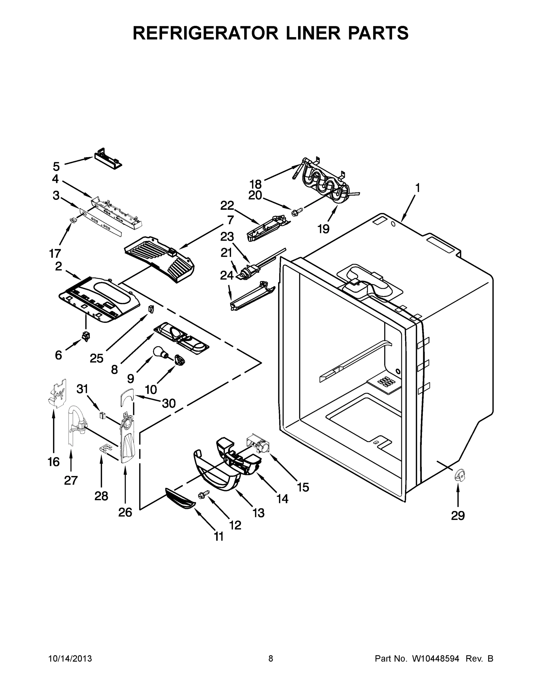 05 - REFRIGERATOR LINER PARTS