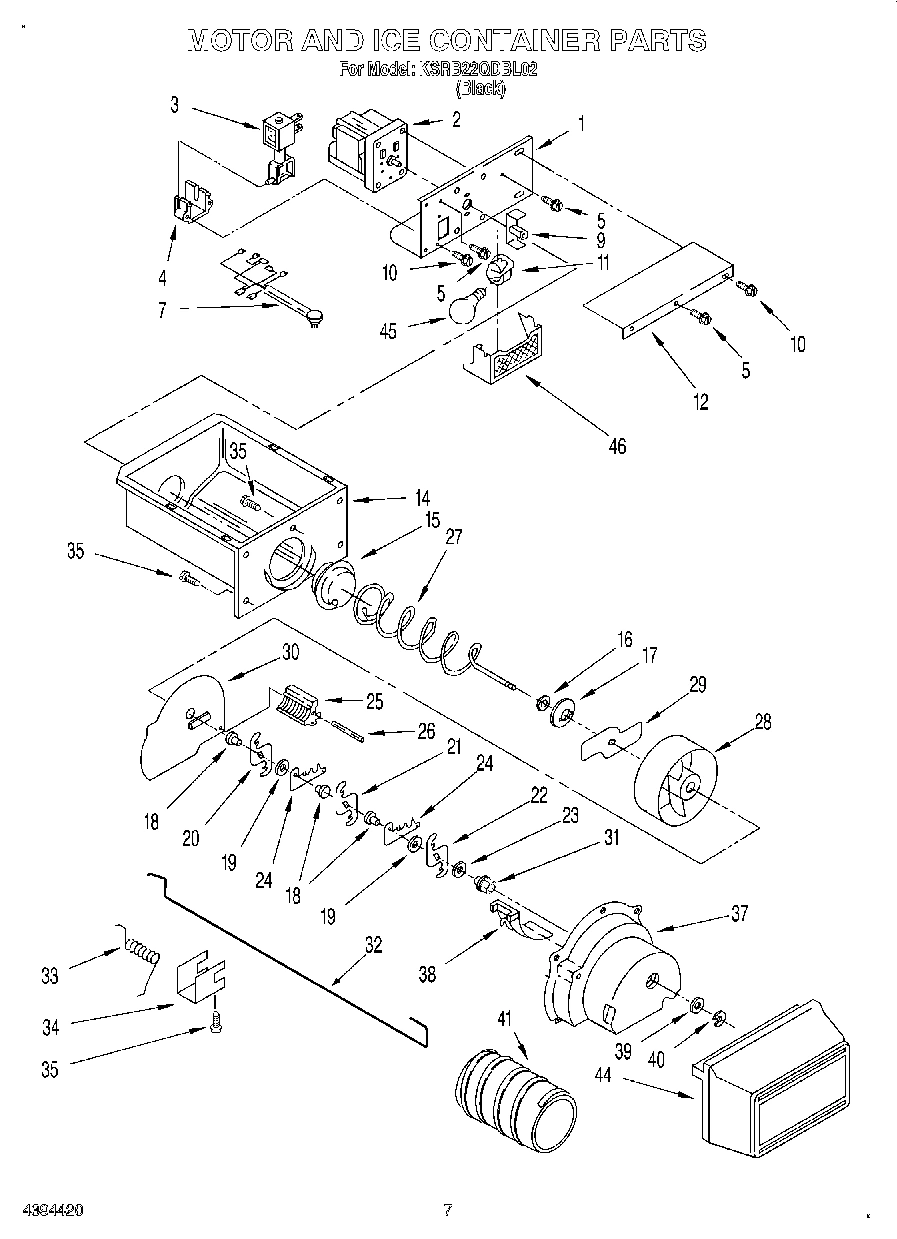 05 - MOTOR AND ICE CONTAINER