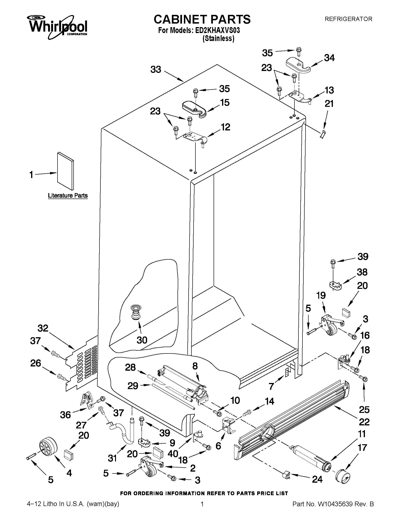 01 - CABINET PARTS