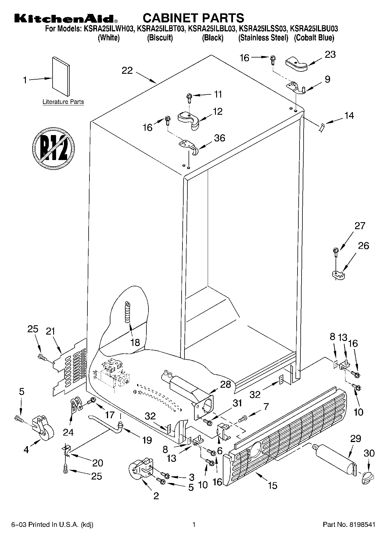 01 - CABINET PARTS
