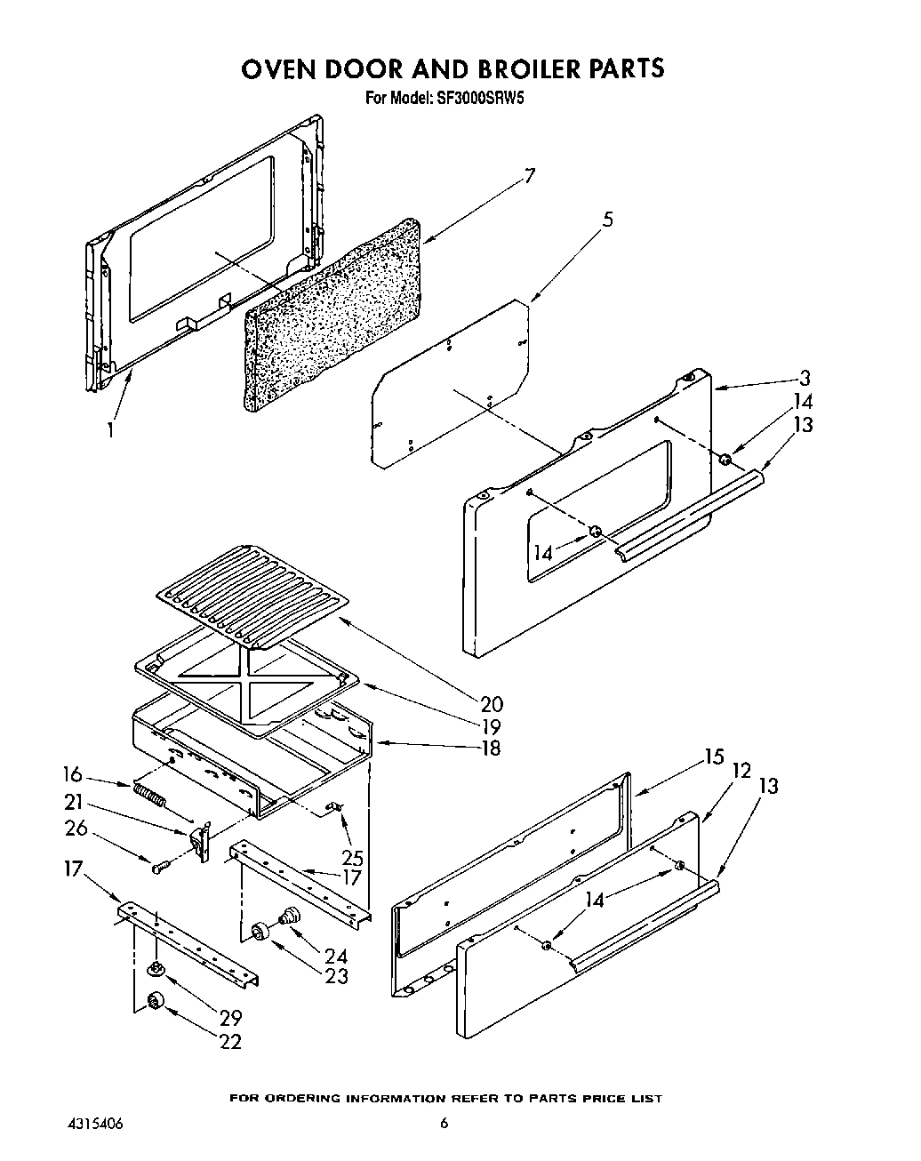 05 - OVEN DOOR AND BROILER