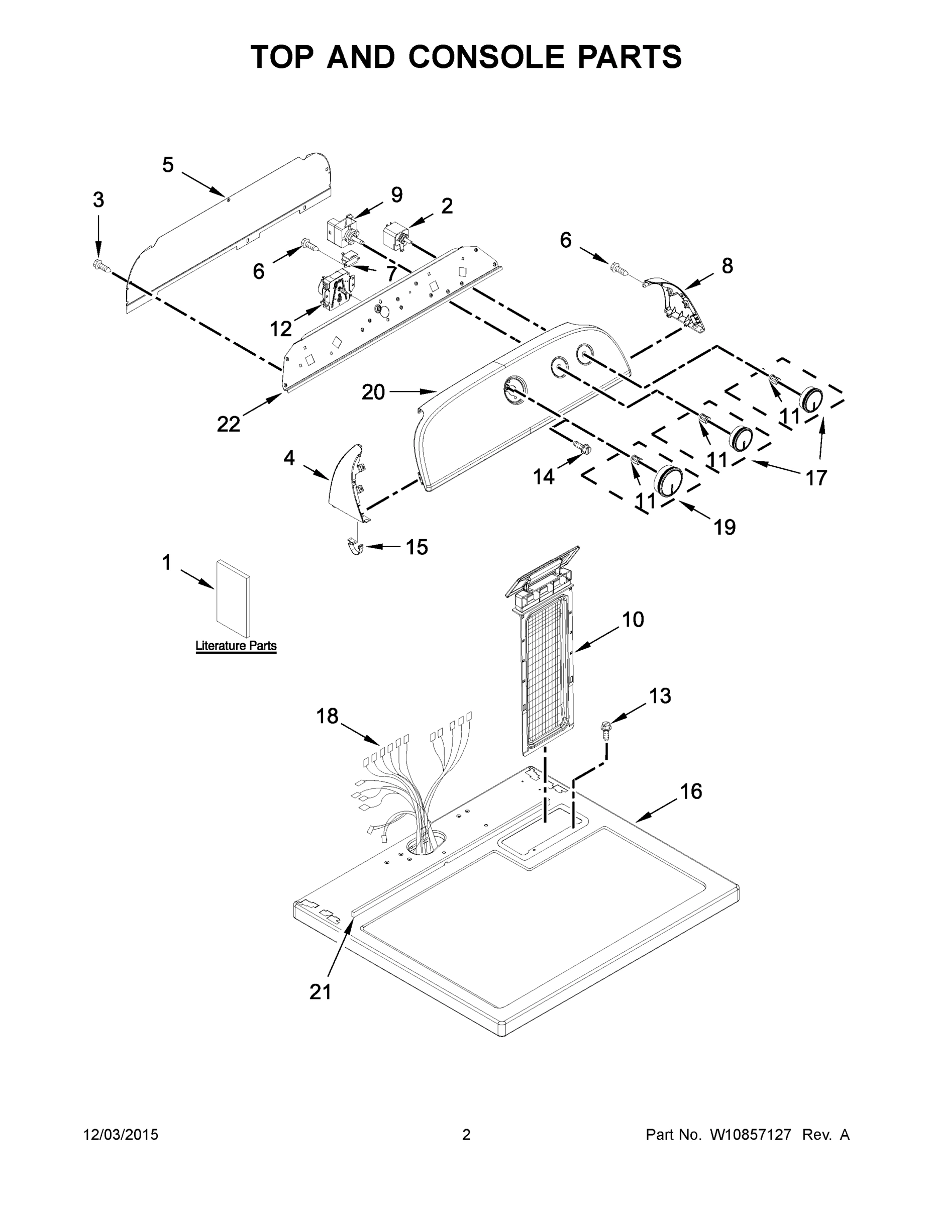 02 - TOP AND CONSOLE PARTS