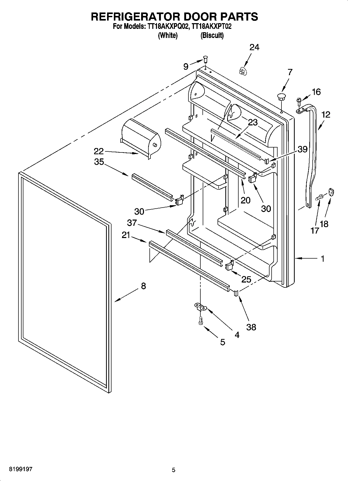04 - REFRIGERATOR DOOR PARTS