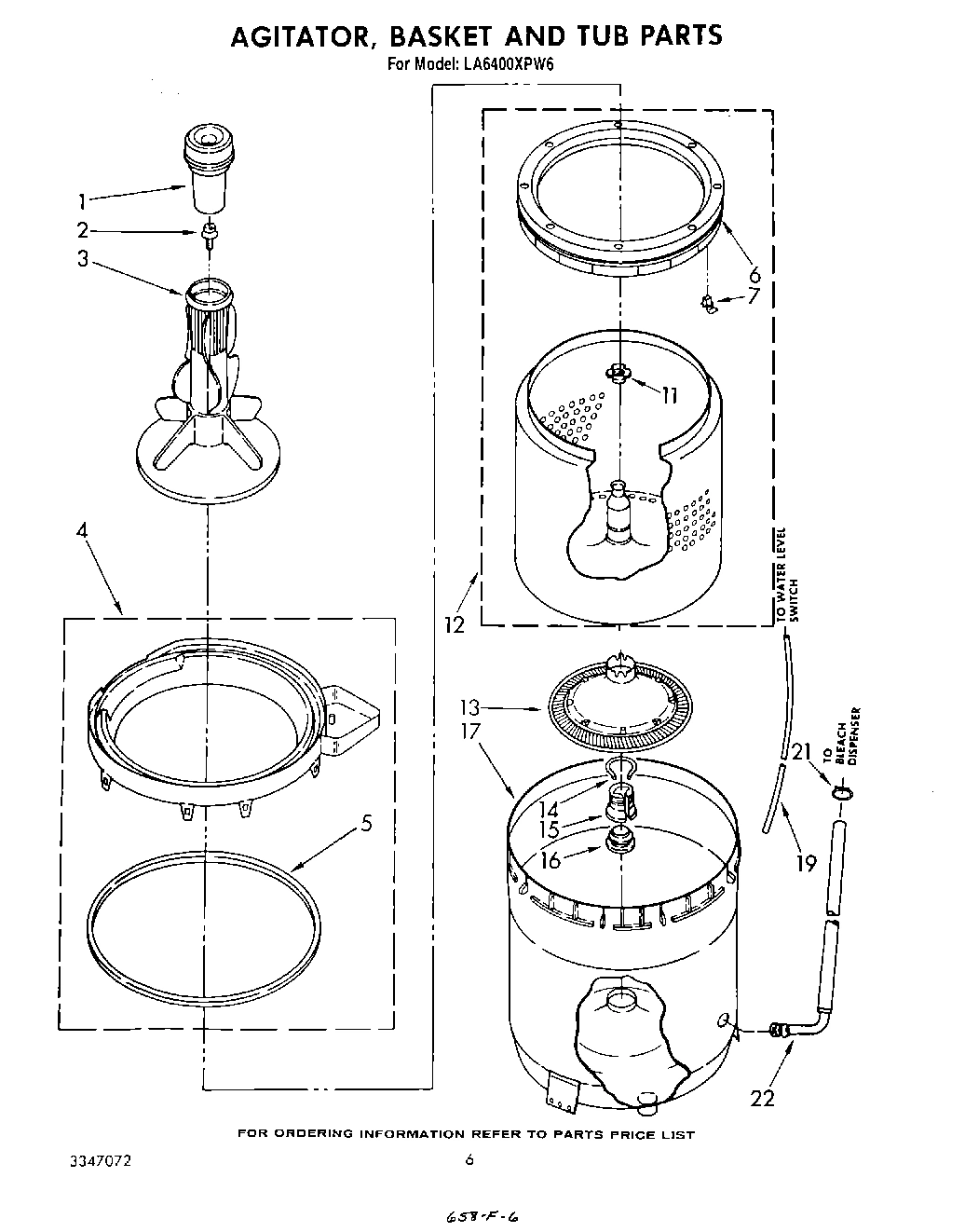 04 - AGITATOR, BASKET AND TUB
