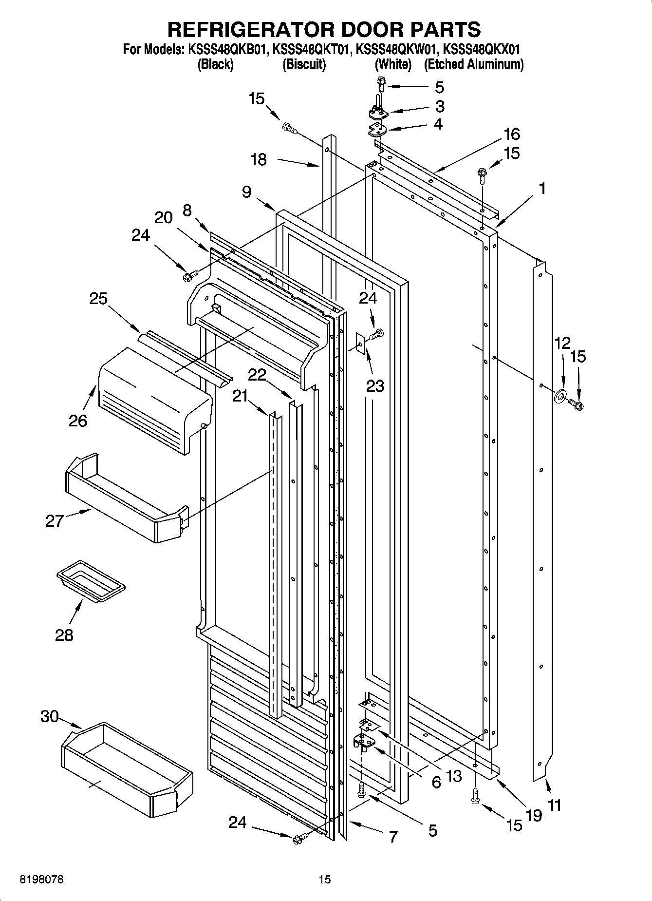 10 - REFRIGERATOR DOOR PARTS