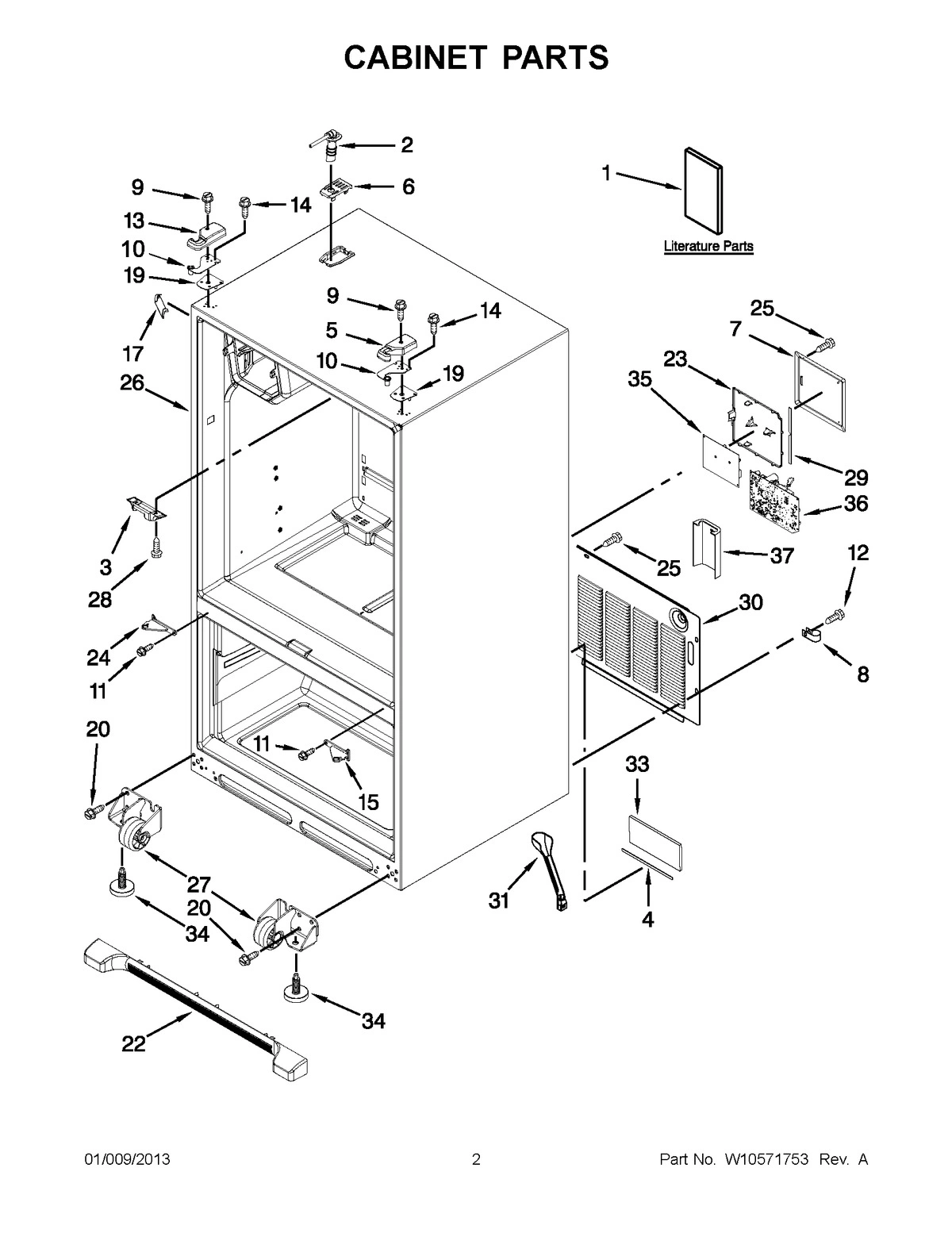 01 - CABINET PARTS