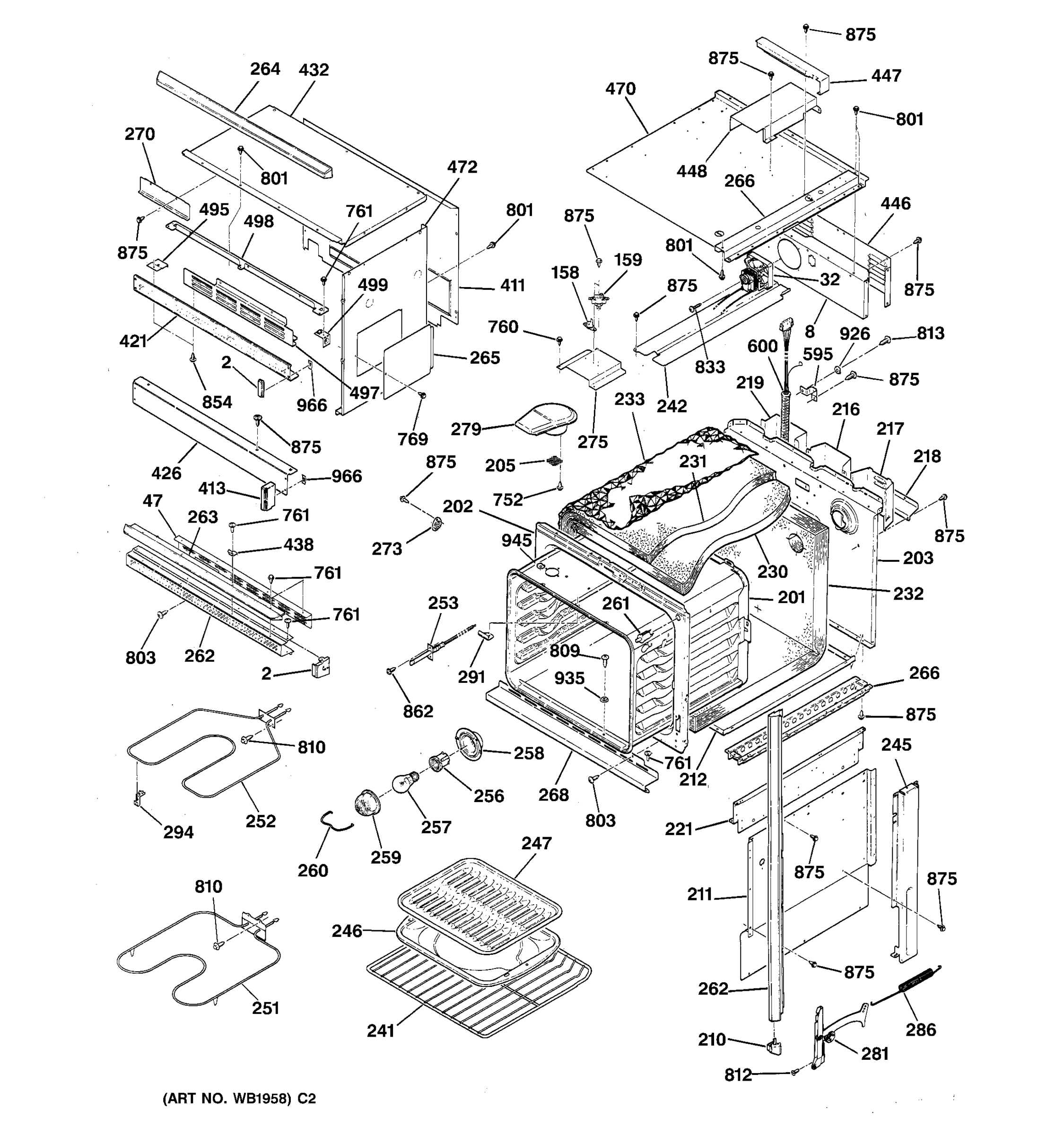 OVEN BODY SECTION