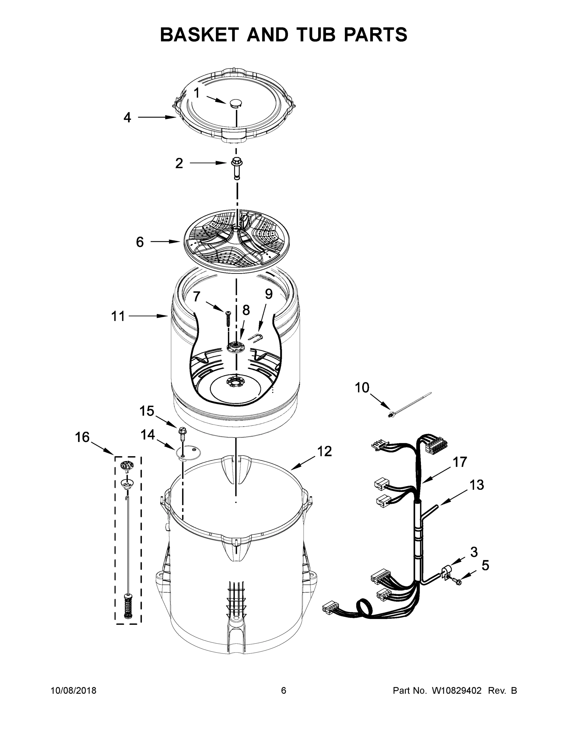 04 - BASKET AND TUB PARTS