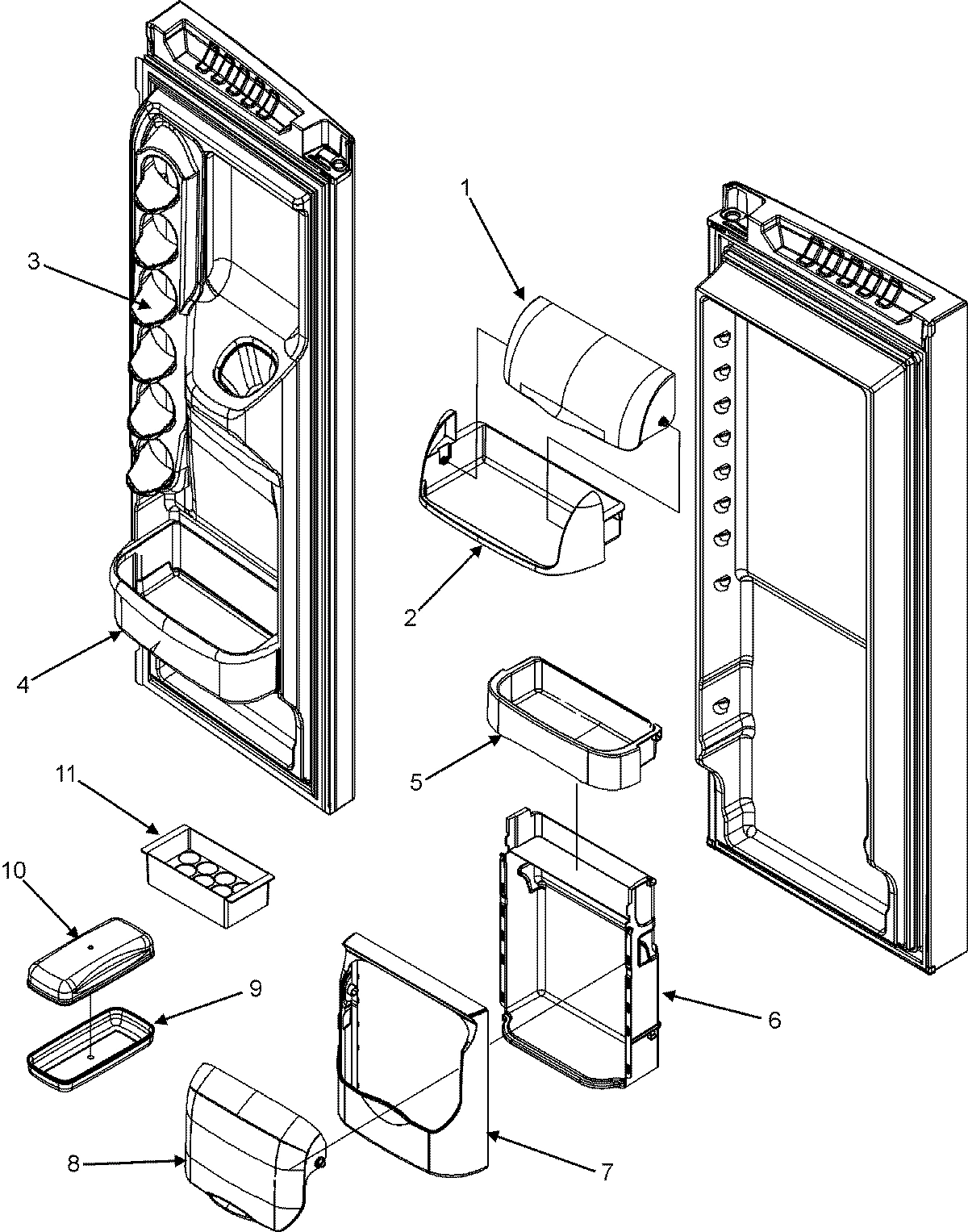 10 - REF DOOR STORAGE
